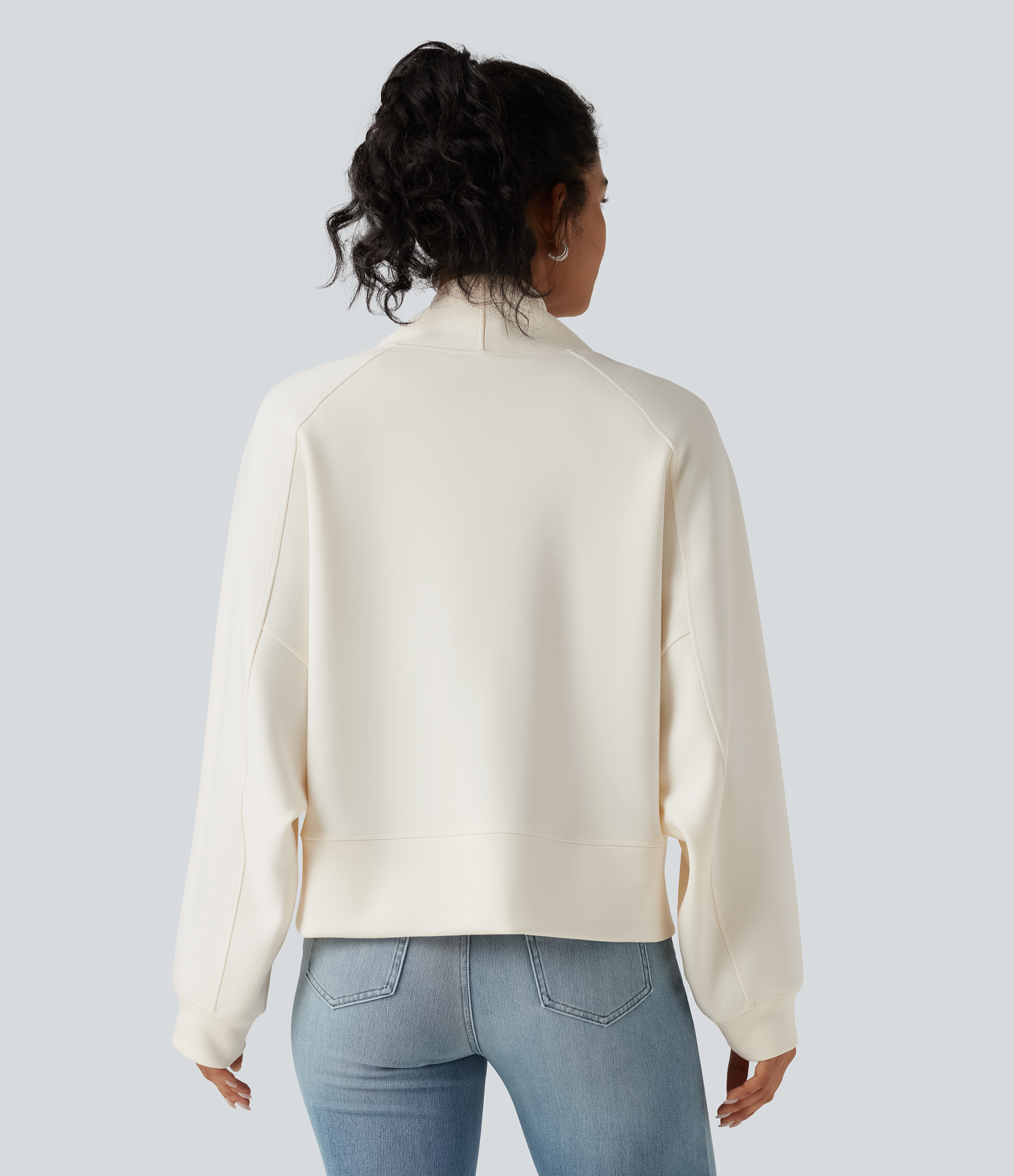 Tofu Open Front Long Sleeve Casual Jacket / 2