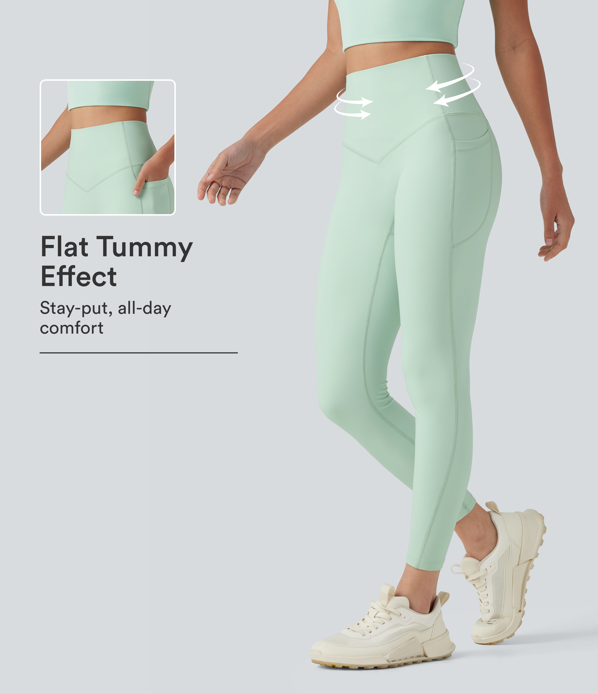 Halara UltraSculpt™ High Waisted Tummy Control Shaping Workout Leggings with Pockets