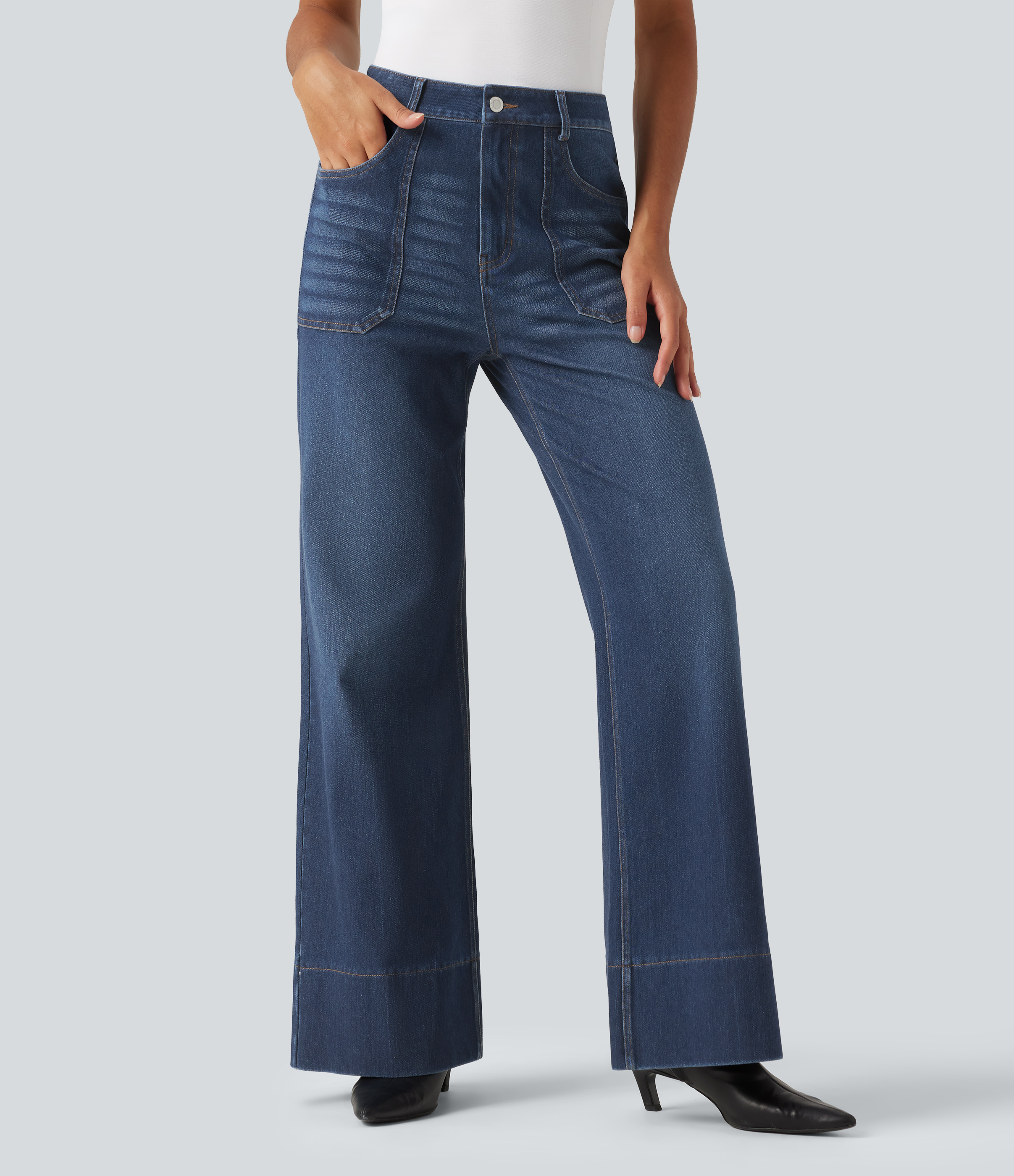 Halara Flex™ High Waisted Flare Jeans with Pockets