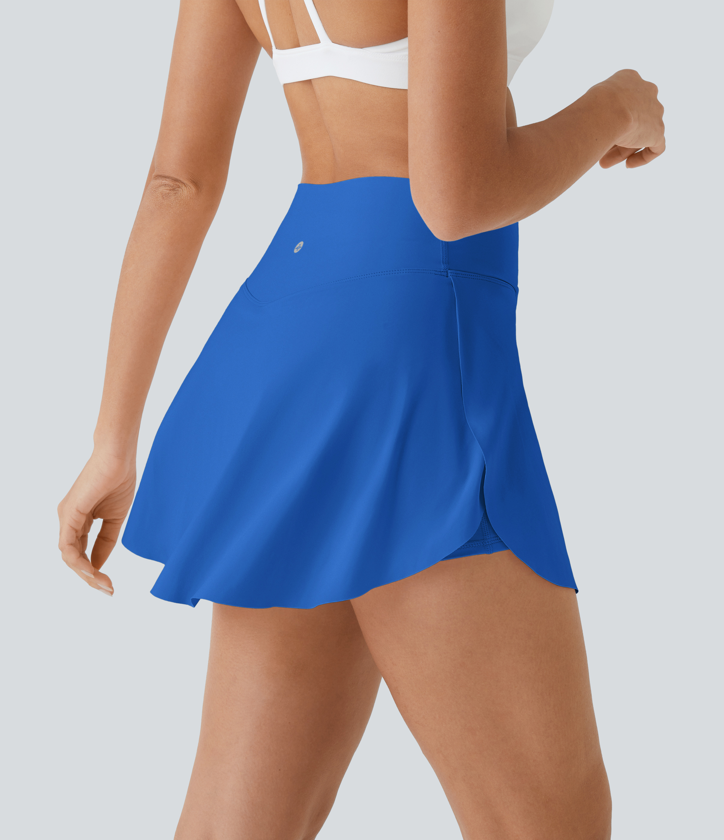 SoftlyZero™ Airy Crossover Pocket 2-in-1 InstantCool Tennis Skirt-Lucid-Longer Length-UPF50+