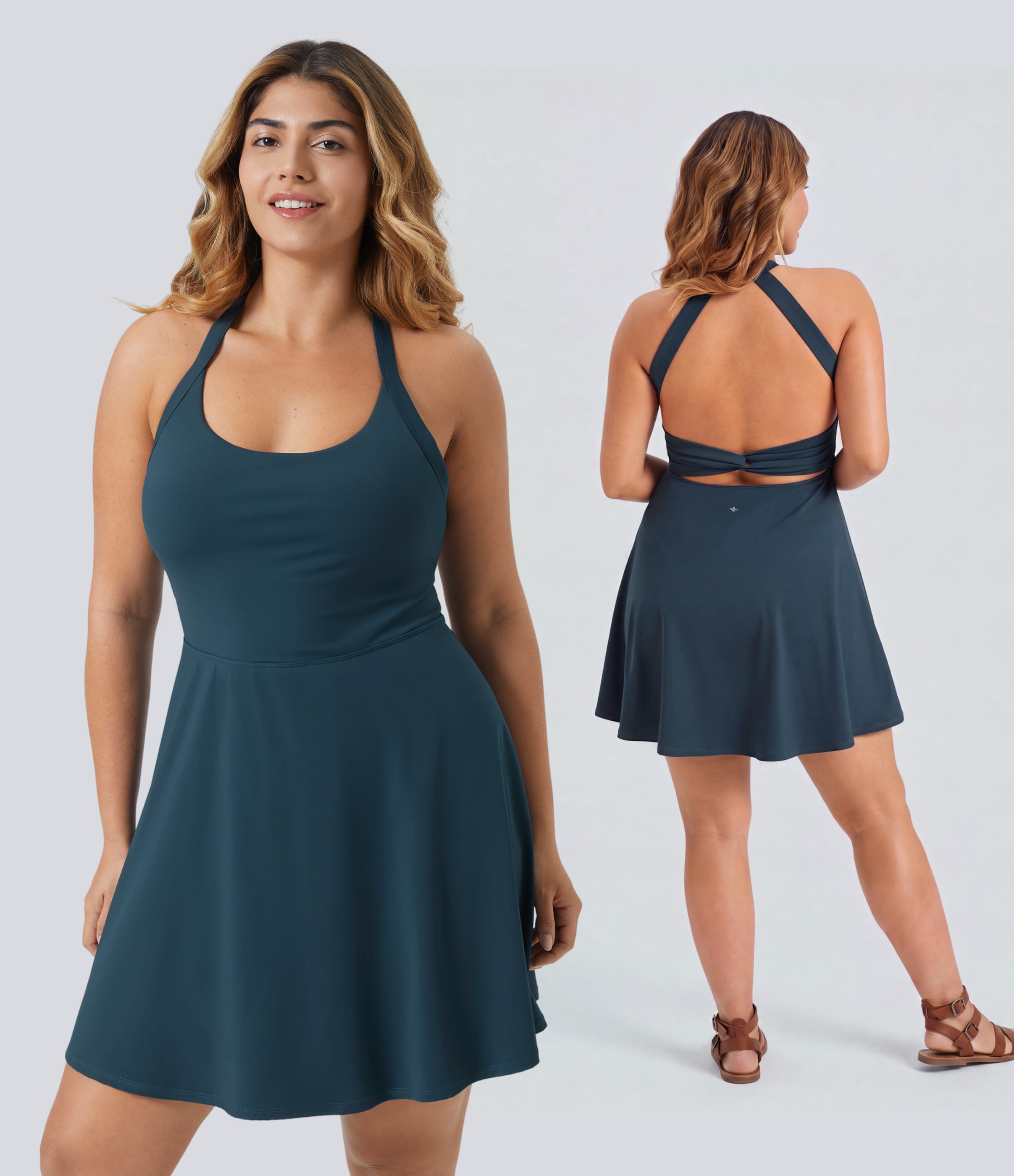 Flare Dance Plus Size Active Dress-Longer Length-Easy Peezy Edition