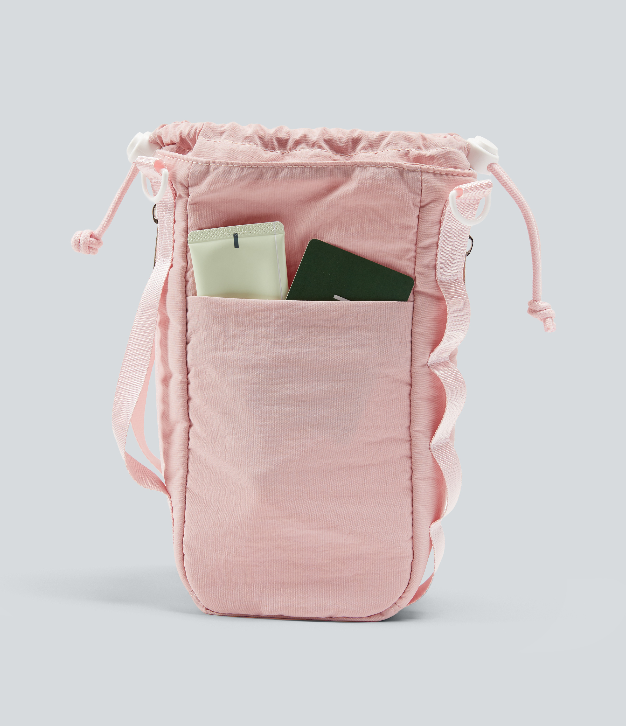 Crystal Pink Yoga Crossbody Bag with Zipper Pocket  / 2