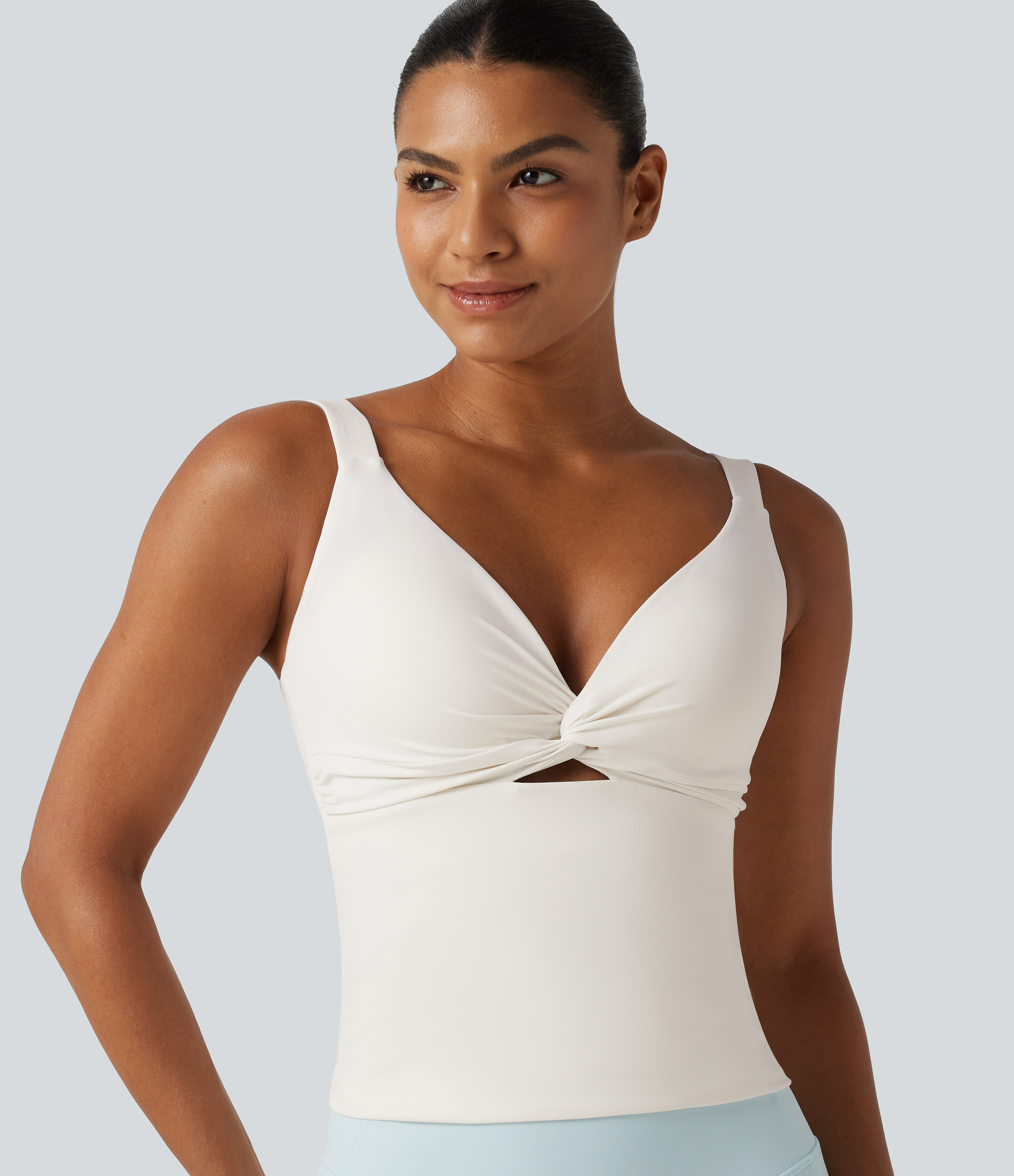 Halara UltraSculpt™ Light Support Molded Cups Push-Up Yoga Tank Top