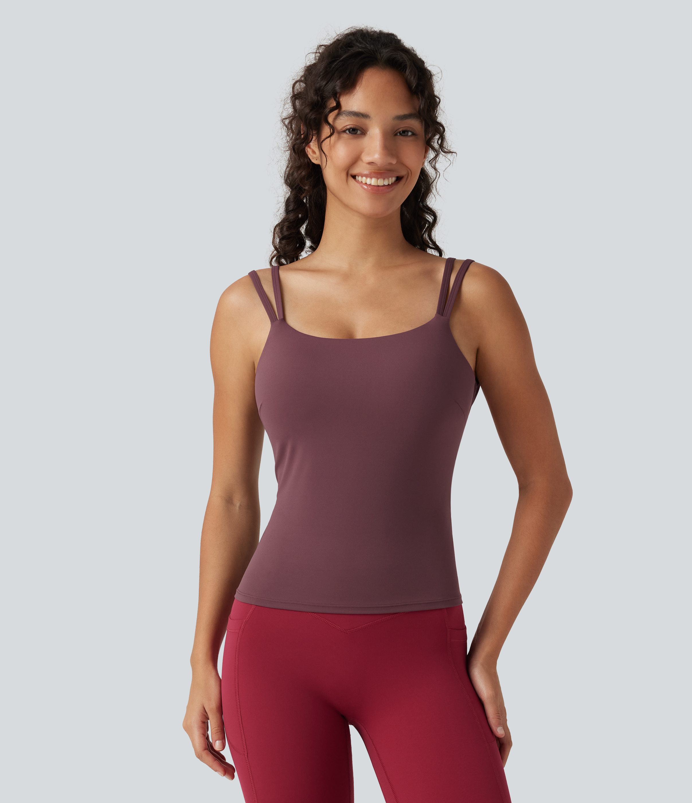 Halara UltraSculpt™ - Yoga-Tanktop mit integriertem BH - DD-F Cups