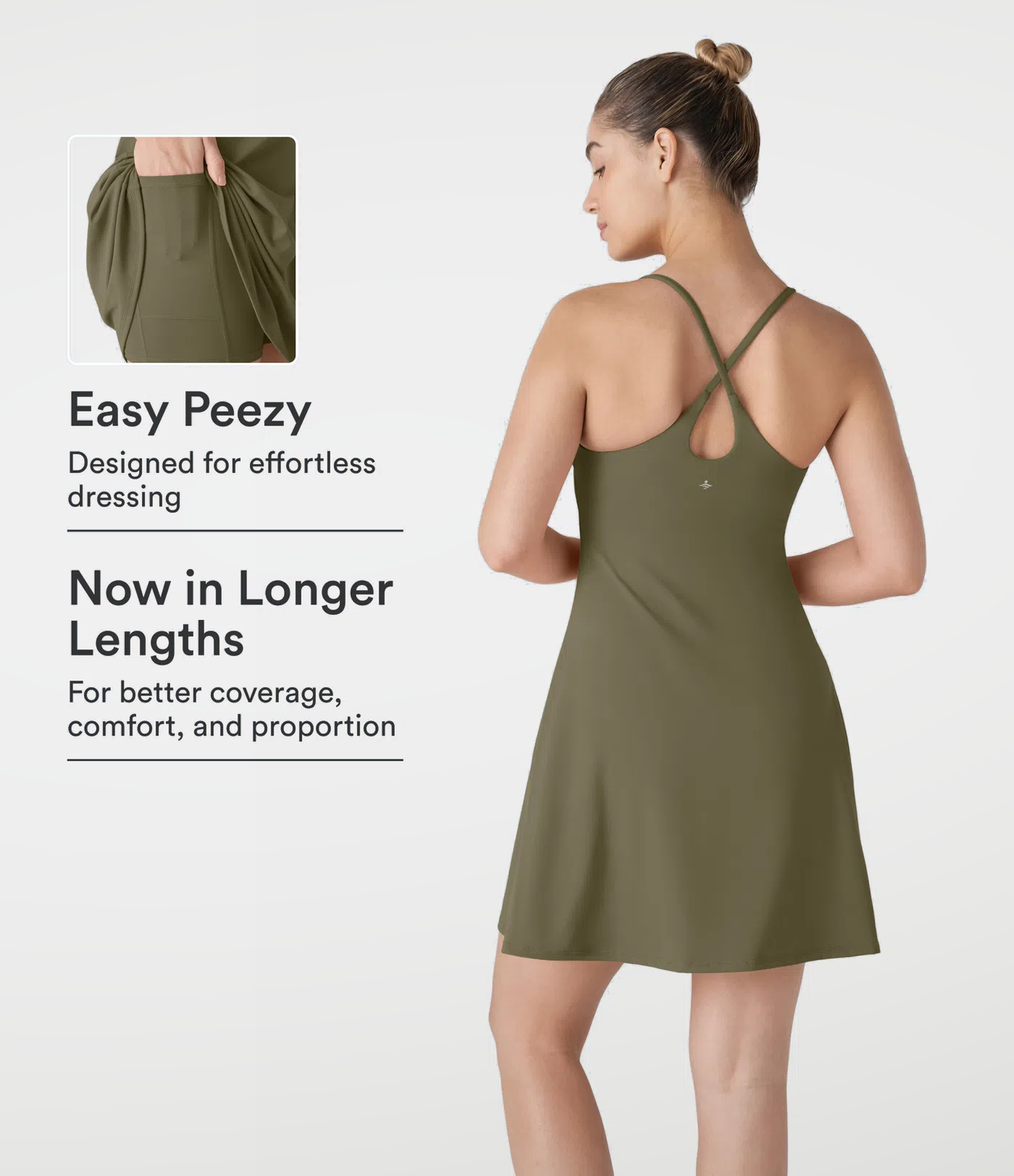 SoftlyZero™ Plush Backless Active Dress-Longer Length-Easy Peezy Edition