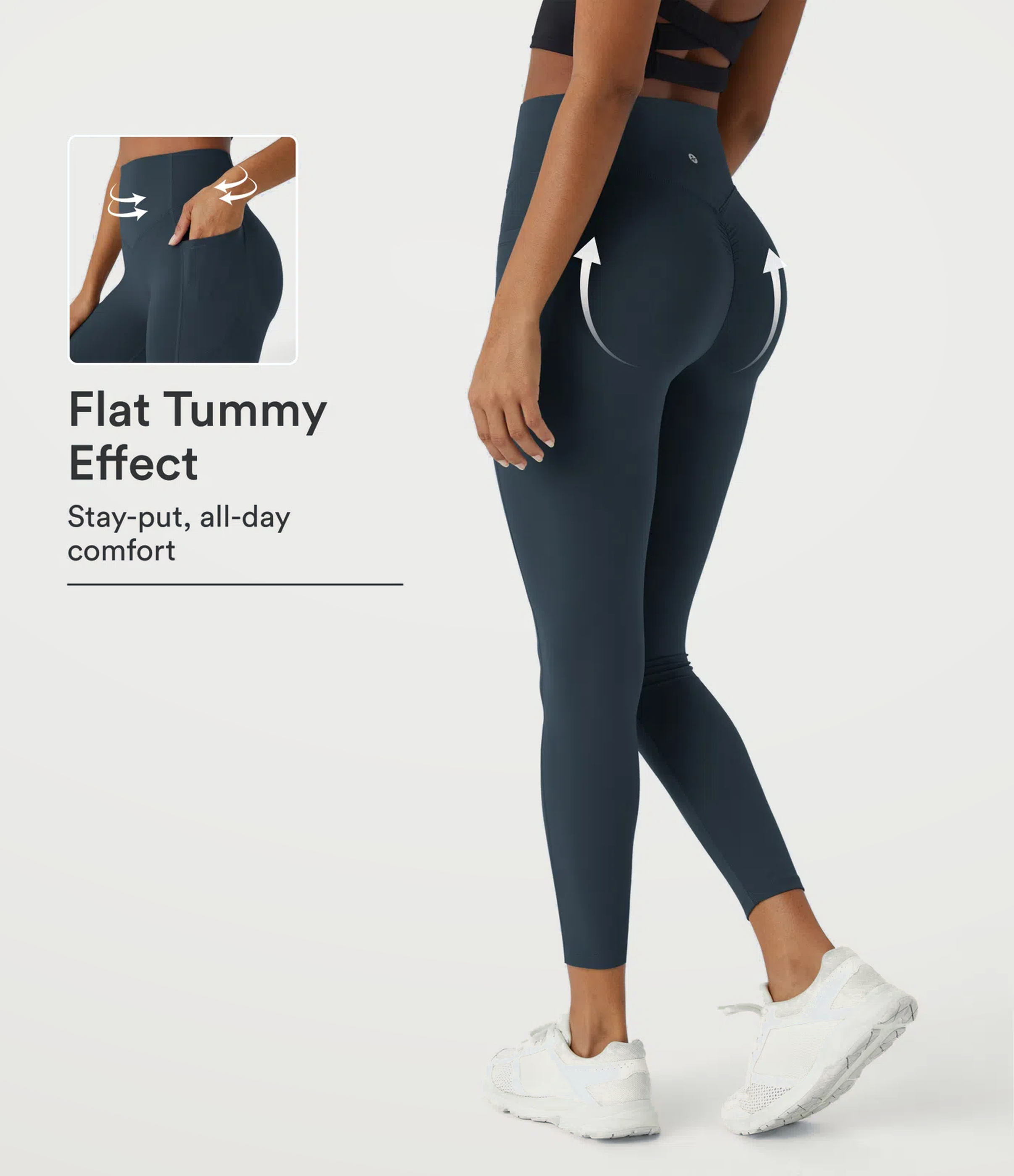 Halara UltraSculpt™ High Waisted Scrunch Butt Lifting Tummy Control Pocket Shaping Training Leggings