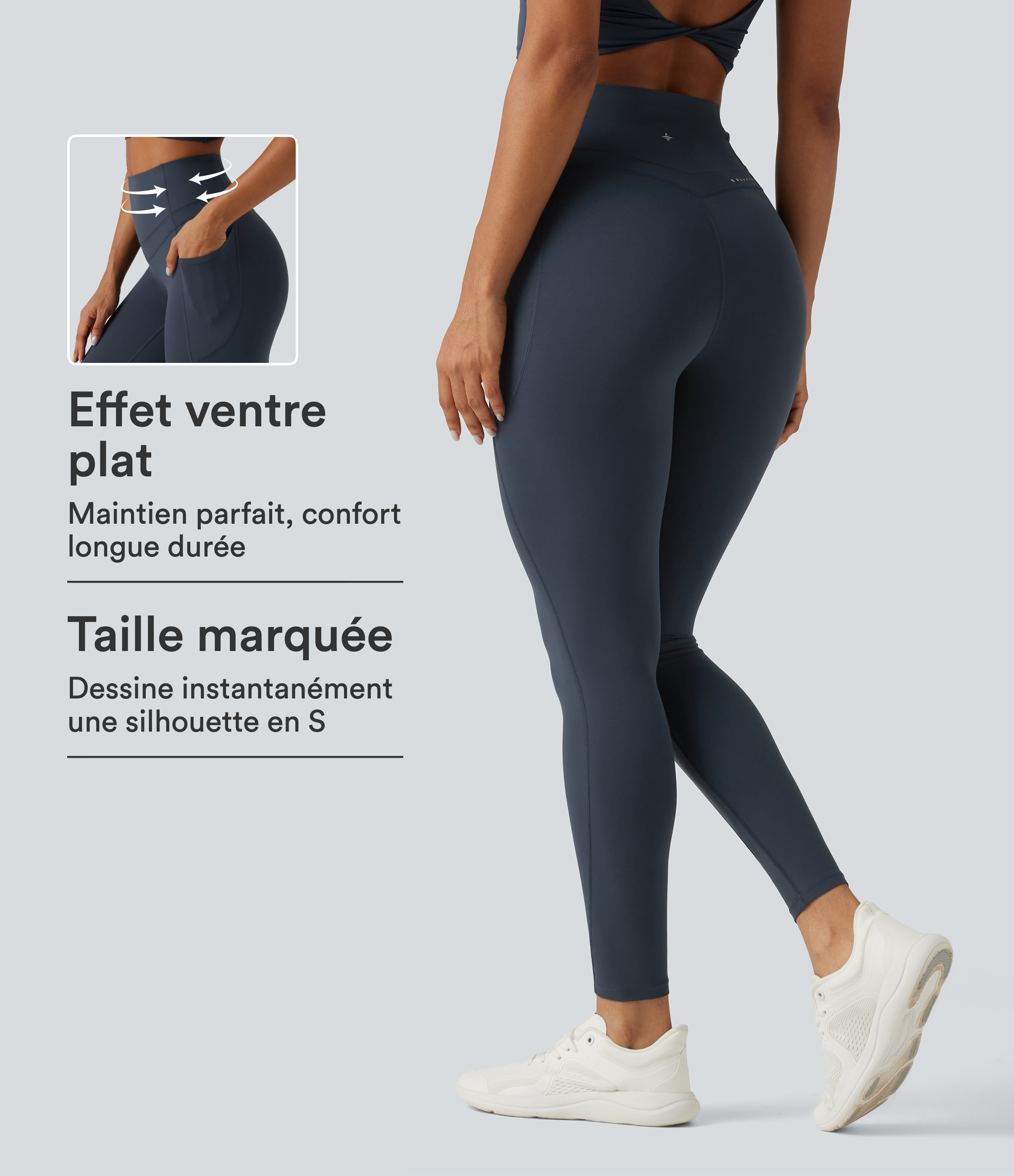 Legging de yoga Halara UltraSculpt™ taille haute gainant avec poches
