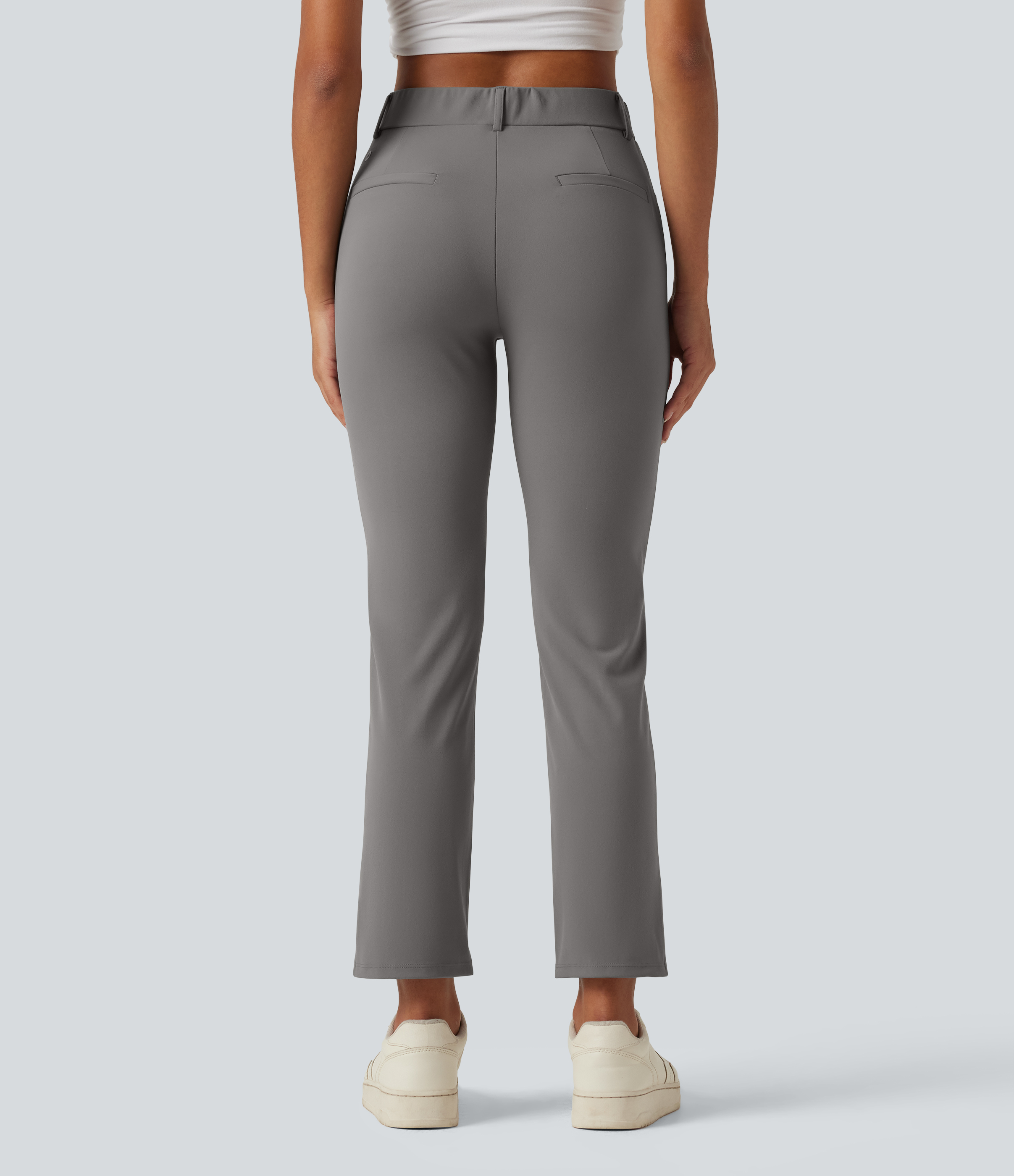 Silent Storm Mid Rise Casual Pants with Pockets / 2