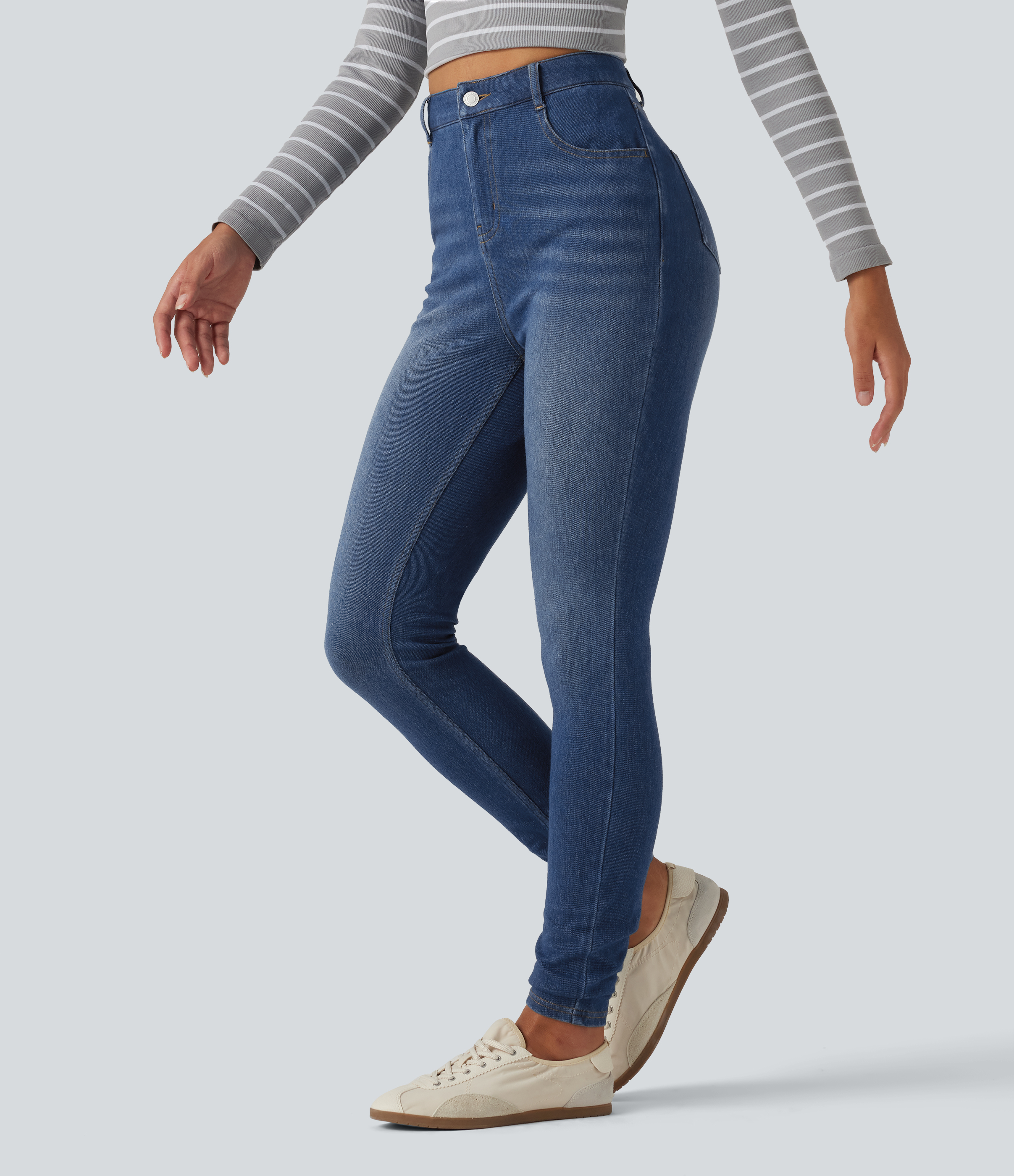 Halara Flex™ High Waisted Skinny Casual Jeans with Pockets