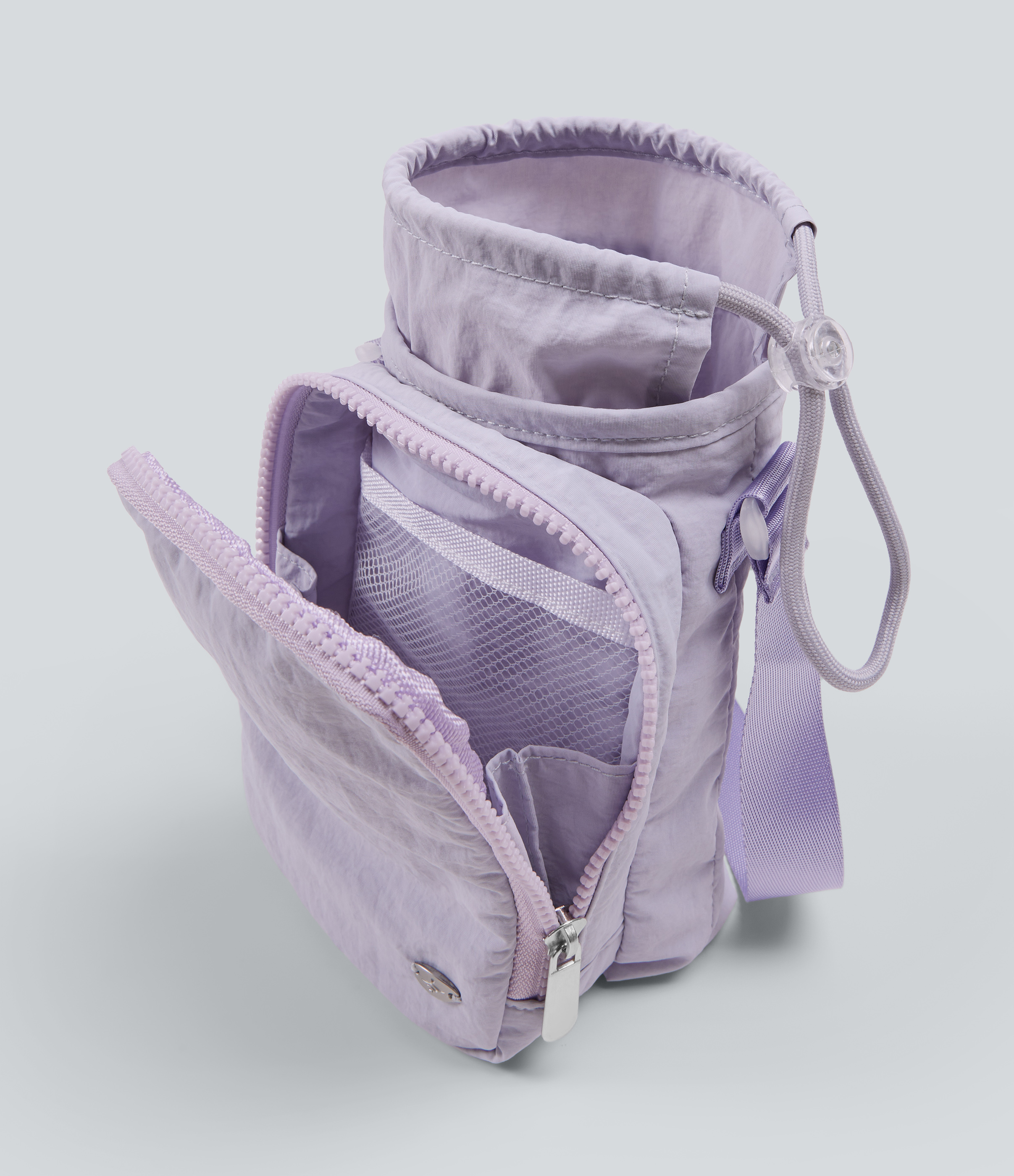Wanderlust - Lilac Yoga Crossbody Bag with Zipper Pocket  / 2