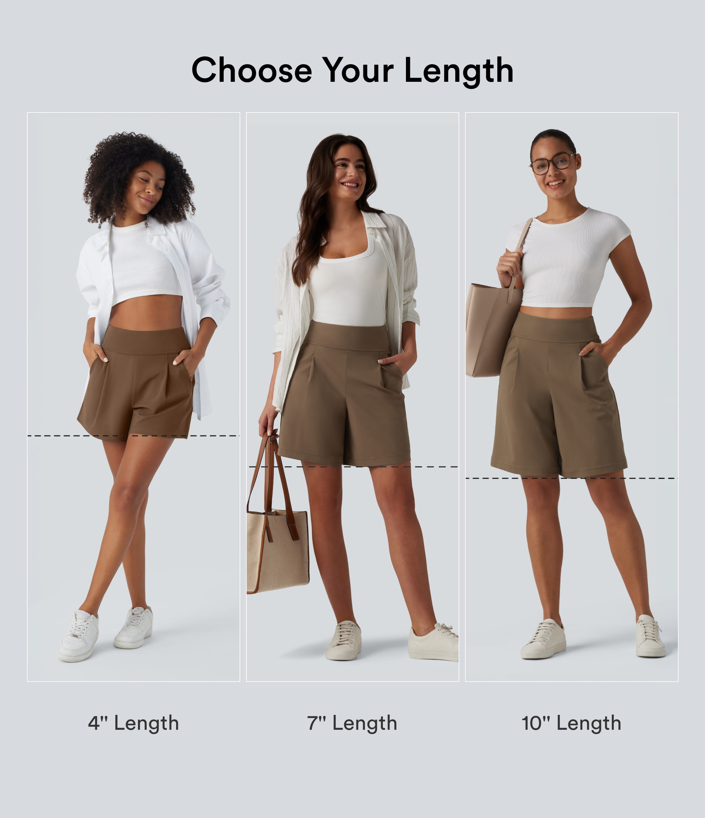 Sepia DayStretch Bermuda ample taille haute 7'' de travail avec poches / 2