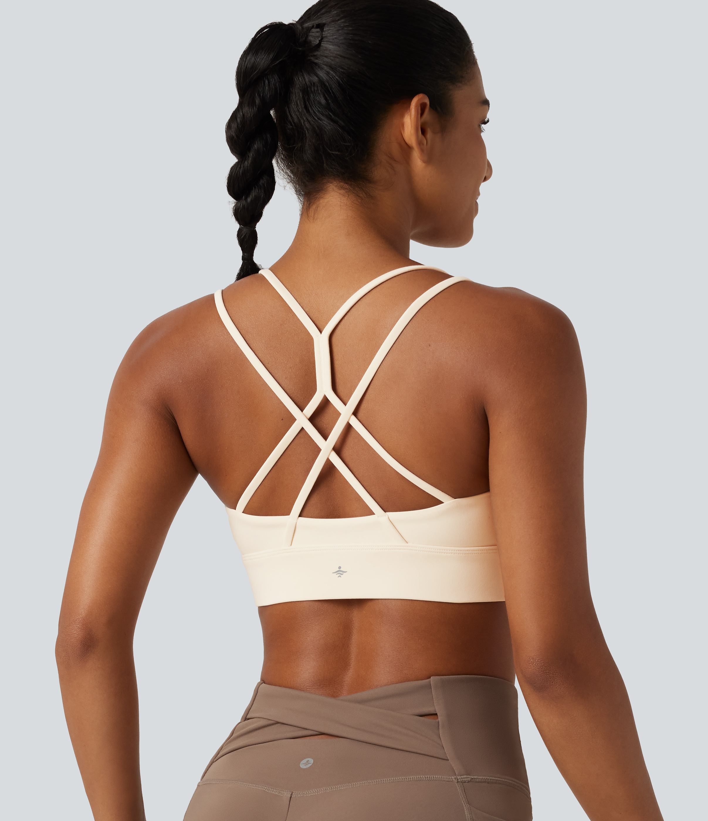 SoftlyZero™ Plush Low Support Built-in Bra Crisscross Yoga Sports Bra