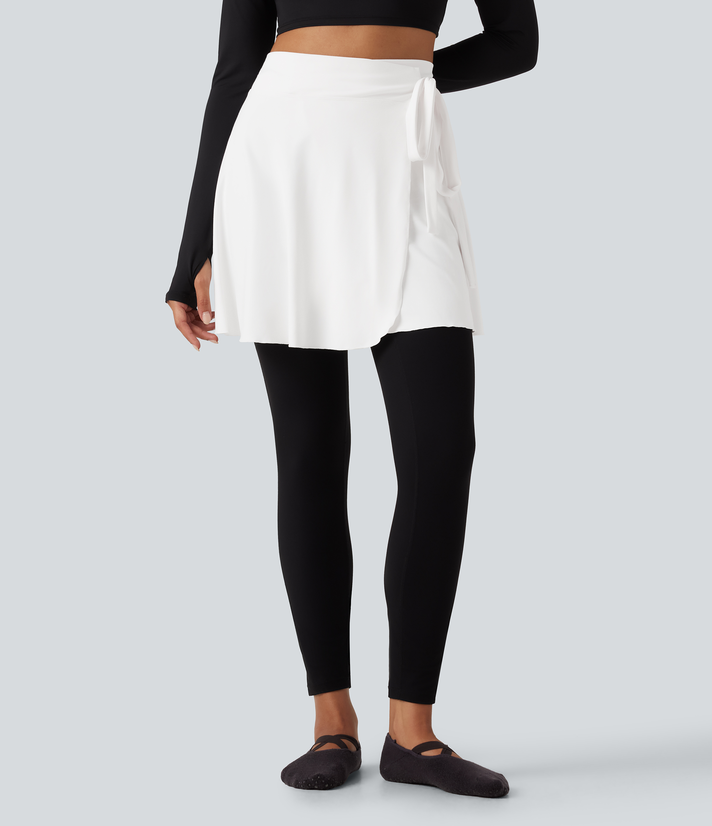 SoftlyZero™ High Waisted A-line Mini Dance Skirts