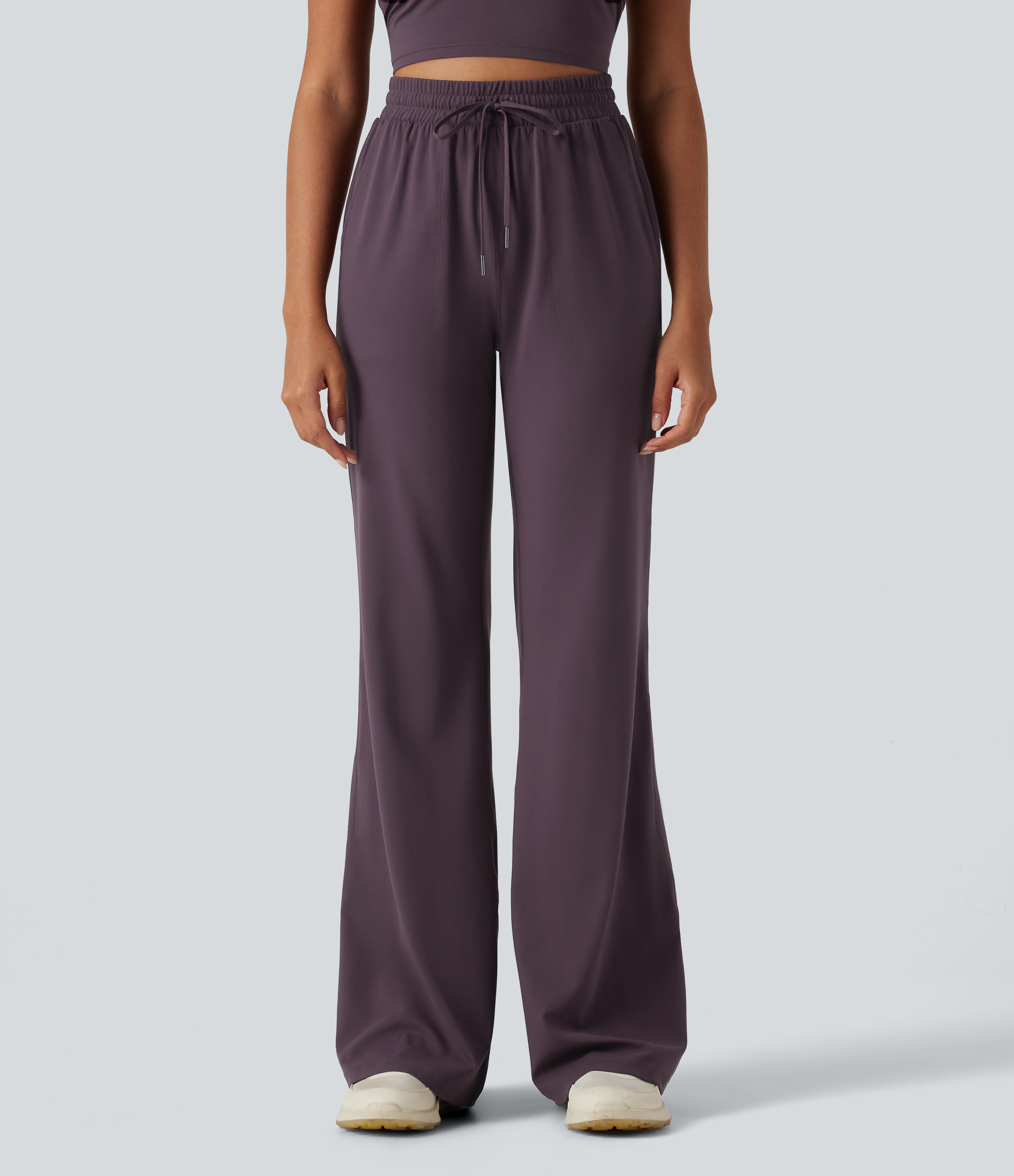 Halara UltraSculpt™ High Waisted Drawstring Flare Yoga Pants with Pockets