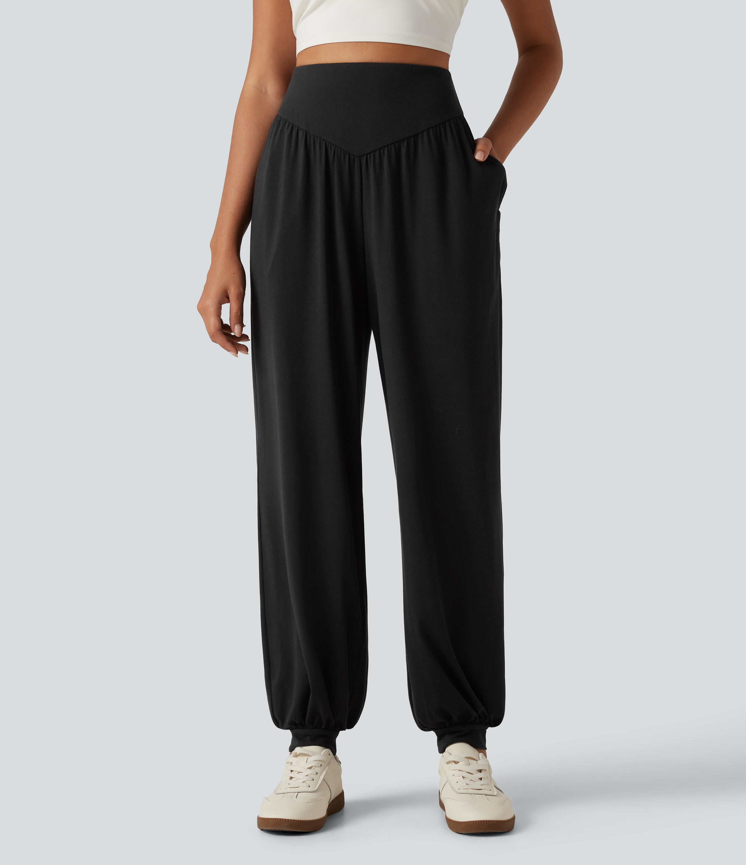 Halara High Waisted V Shaped Yoga Joggers with Pockets