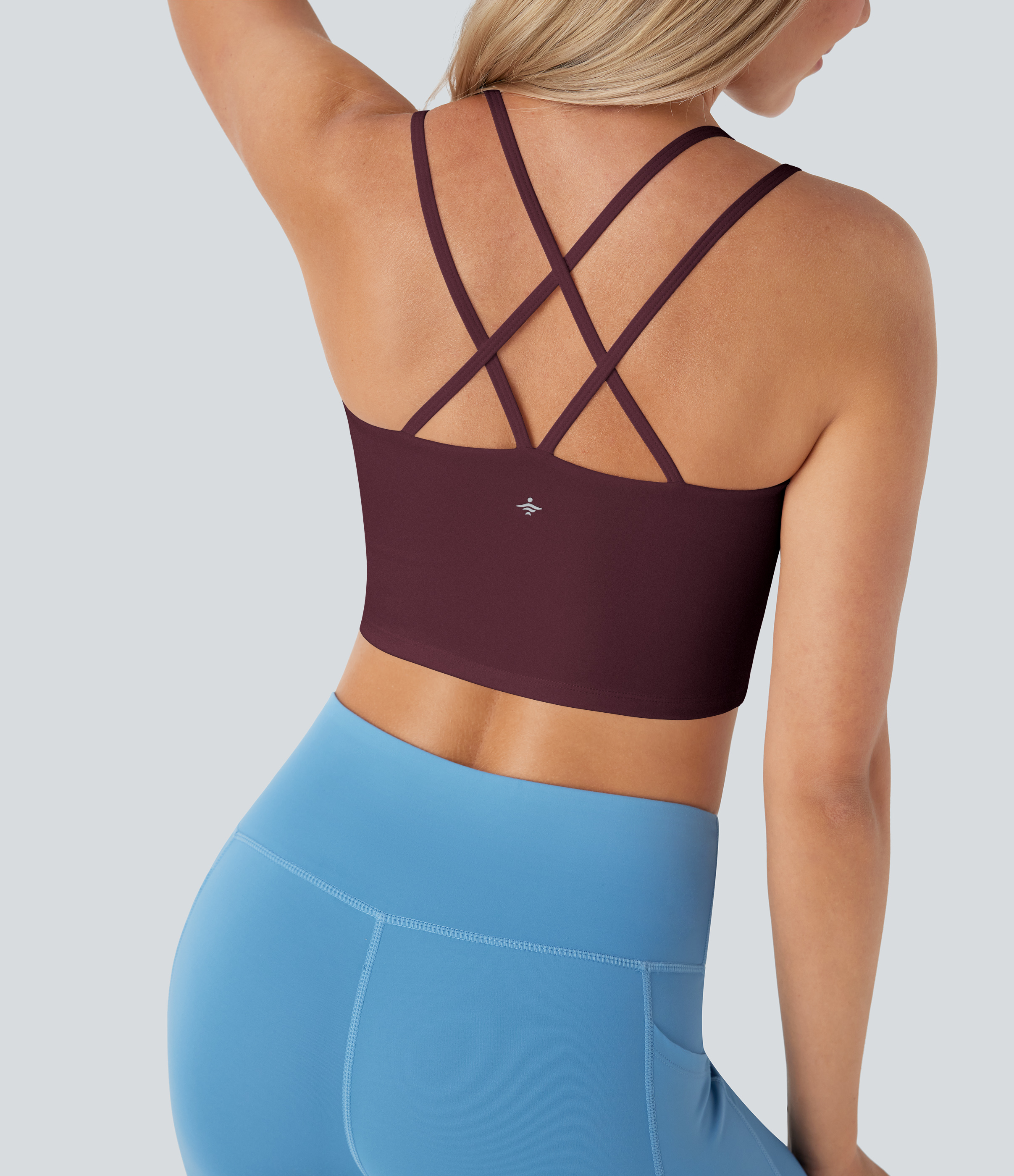 SoftlyZero™ Plush Low Support Double Straps Yoga Sports Bra A-D Cups