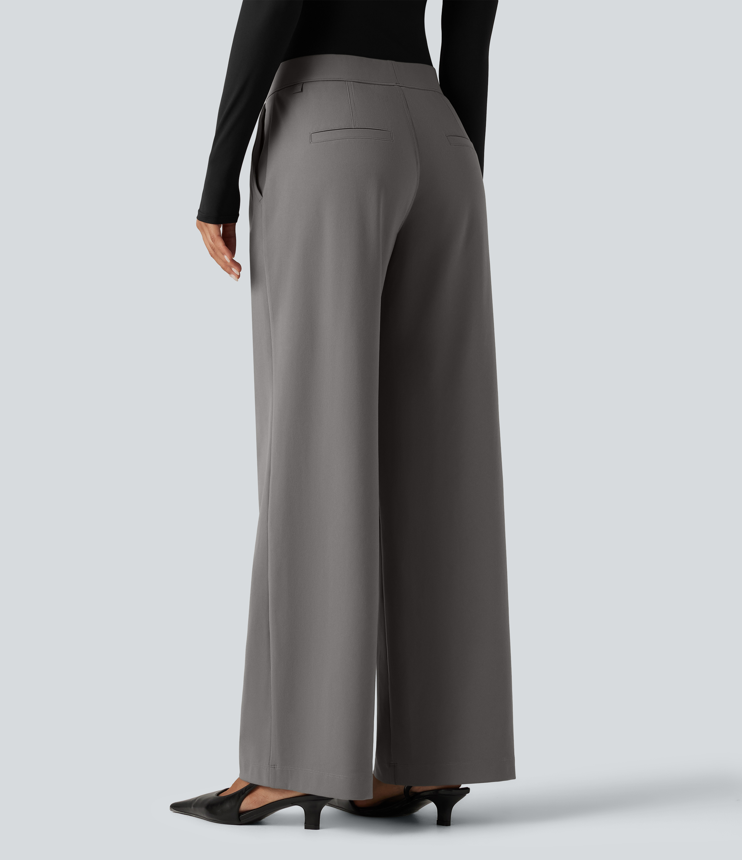 Halara Flex™ DayStretch pantalon de travail taille basse à coupe droite avec poches
