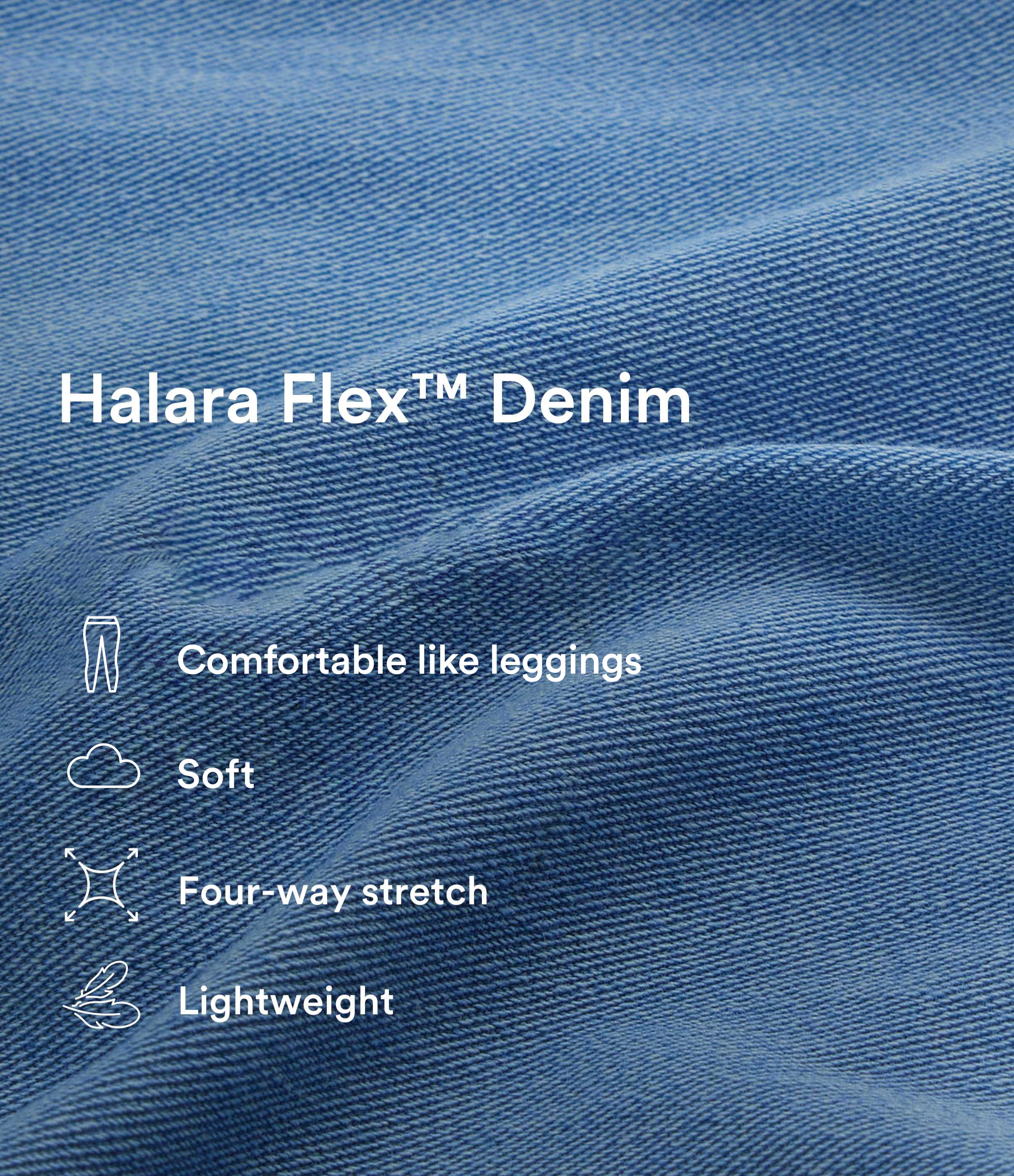 Royal Blue Denim Halara Flex™ Mid Rise Pockets Straight Maxi Washed Denim Casual Skirt / 2