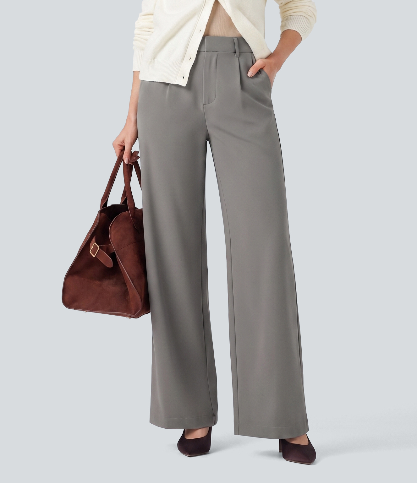 Halara Flex™ DayStretch High Waisted Pocket Straight Leg Work Pants