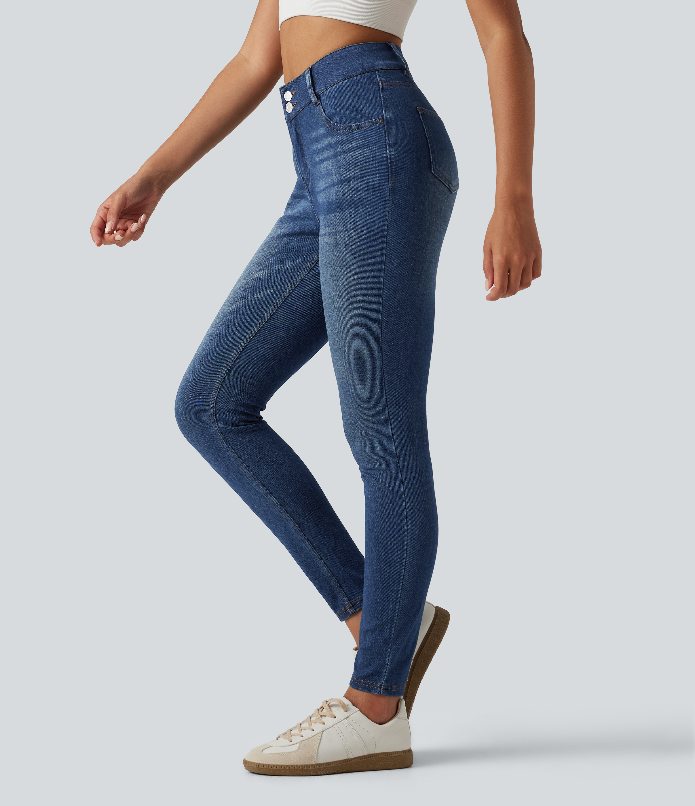 Halara Flex™ High Waisted Casual Skinny Jeans with Pockets