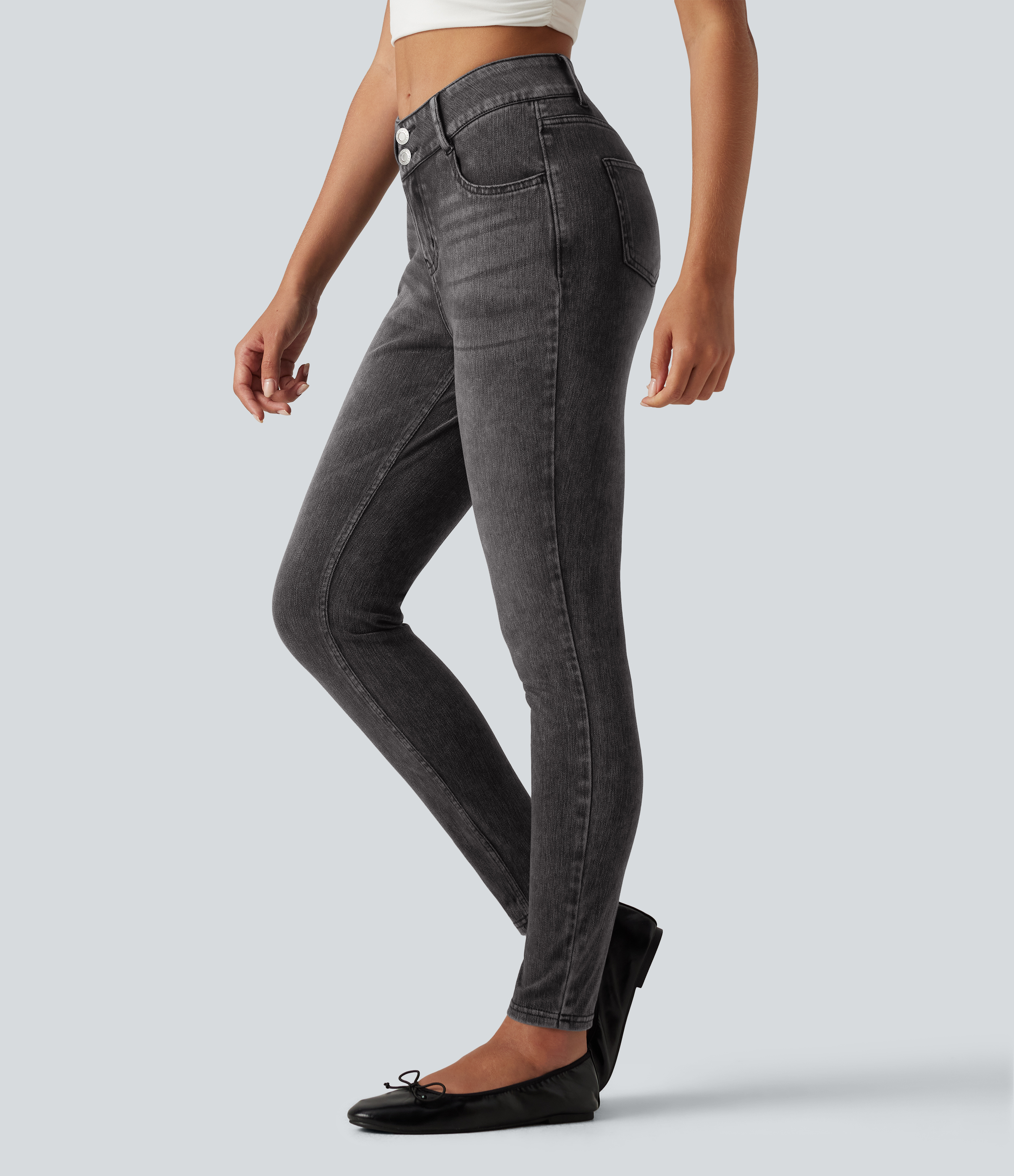 Halara Flex™ High Waisted Casual Skinny Jeans with Pockets