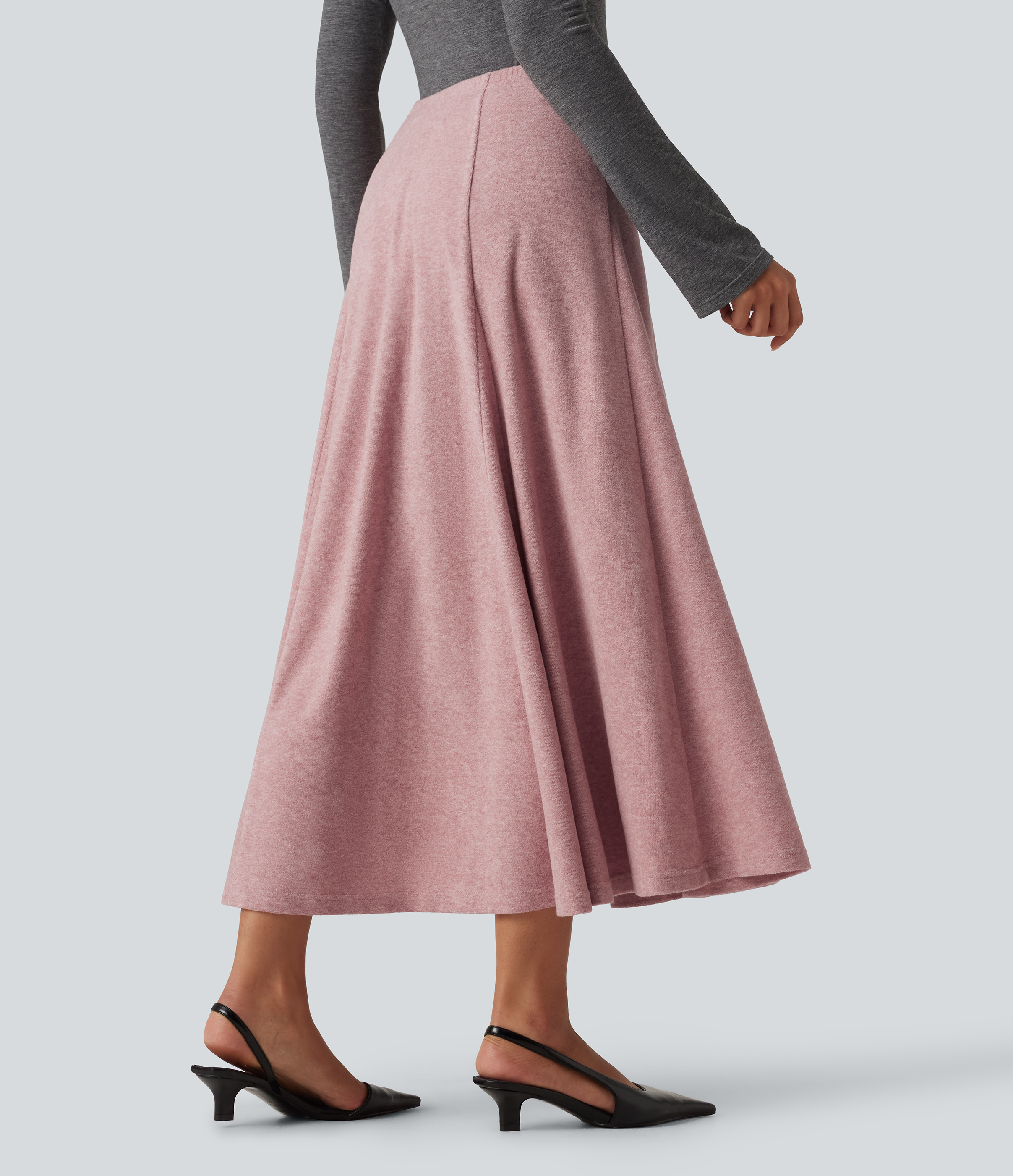 Zephyr Falda maxi de cintura alta, corte en A, estilo casual / 2