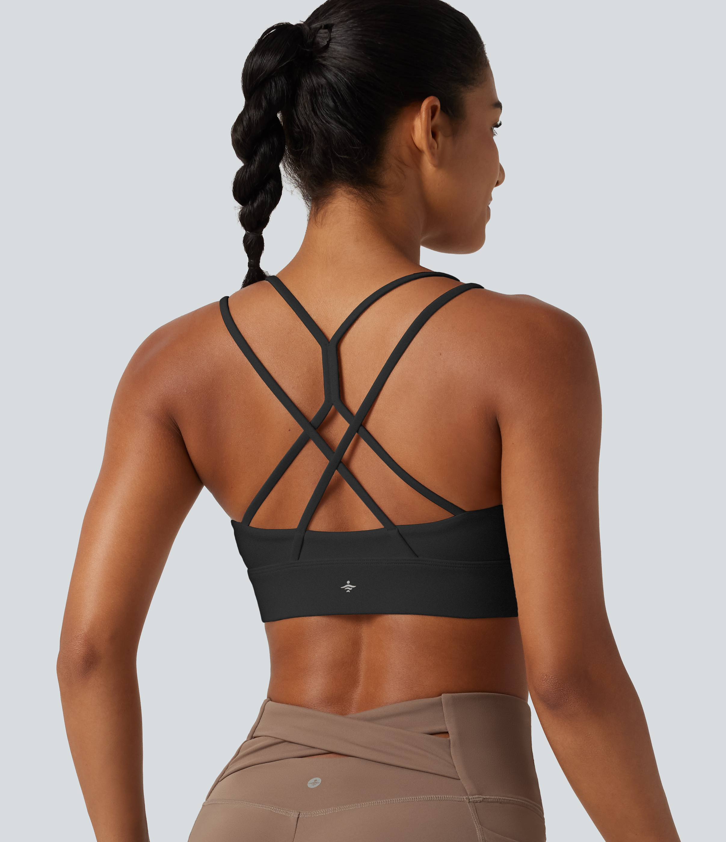 SoftlyZero™ Plush Low Support Built-in Bra Crisscross Yoga Sports Bra