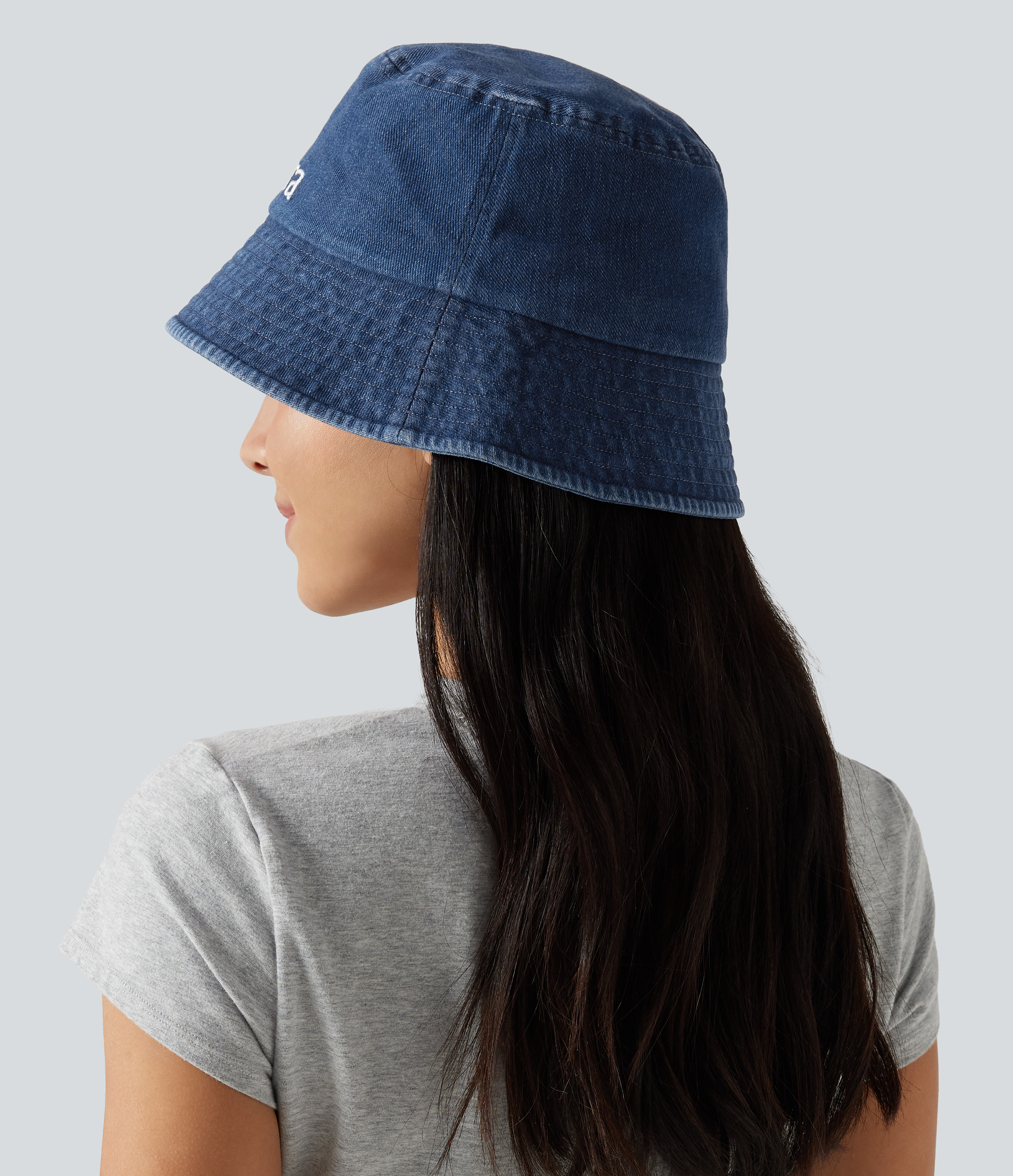 Gulf Stream Blue Denim Washed Denim Bucket Hat / 2