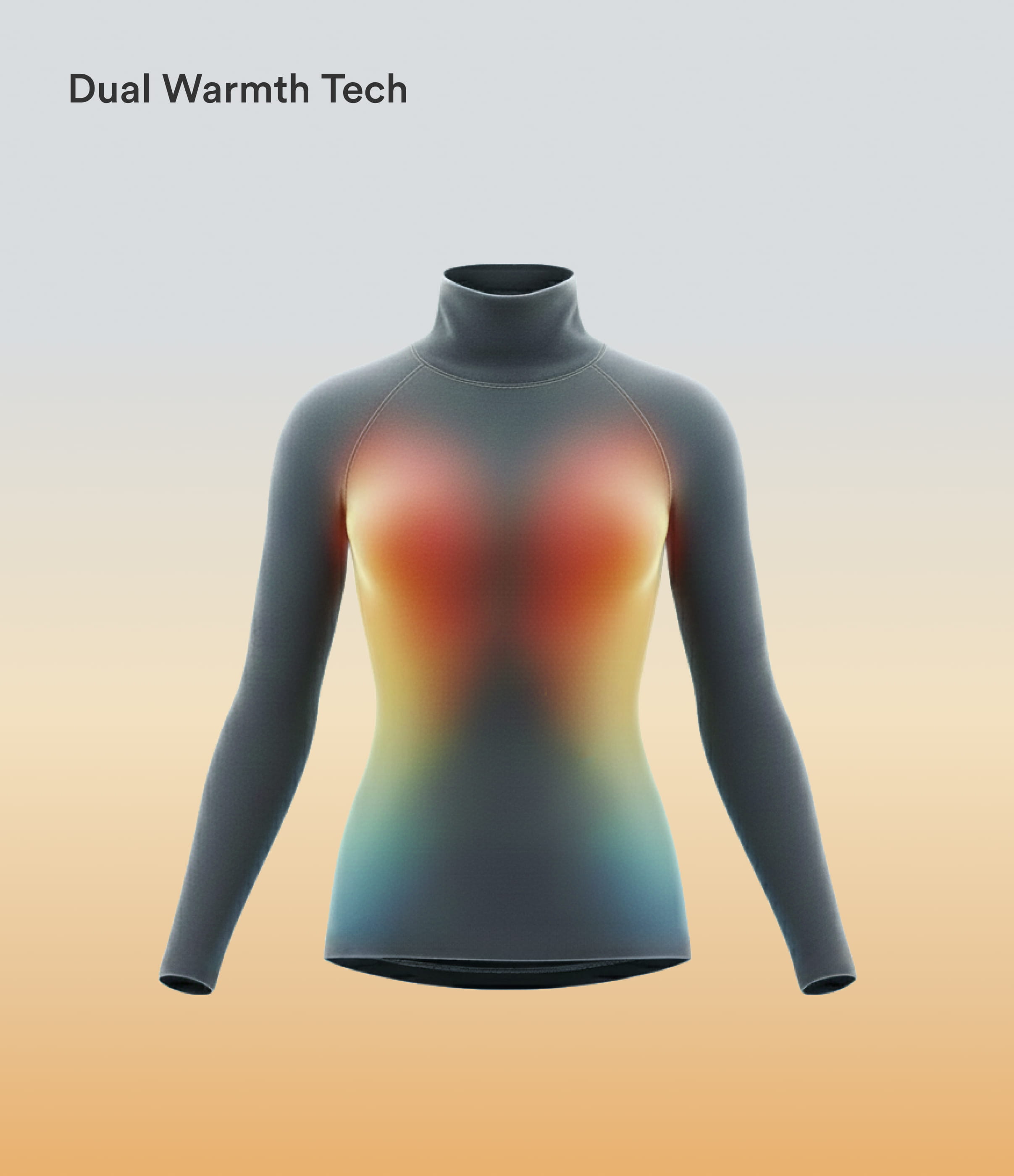 Black Halara HeatCore Turtleneck Long Sleeve Thumb Hole Casual Warming Top / 2