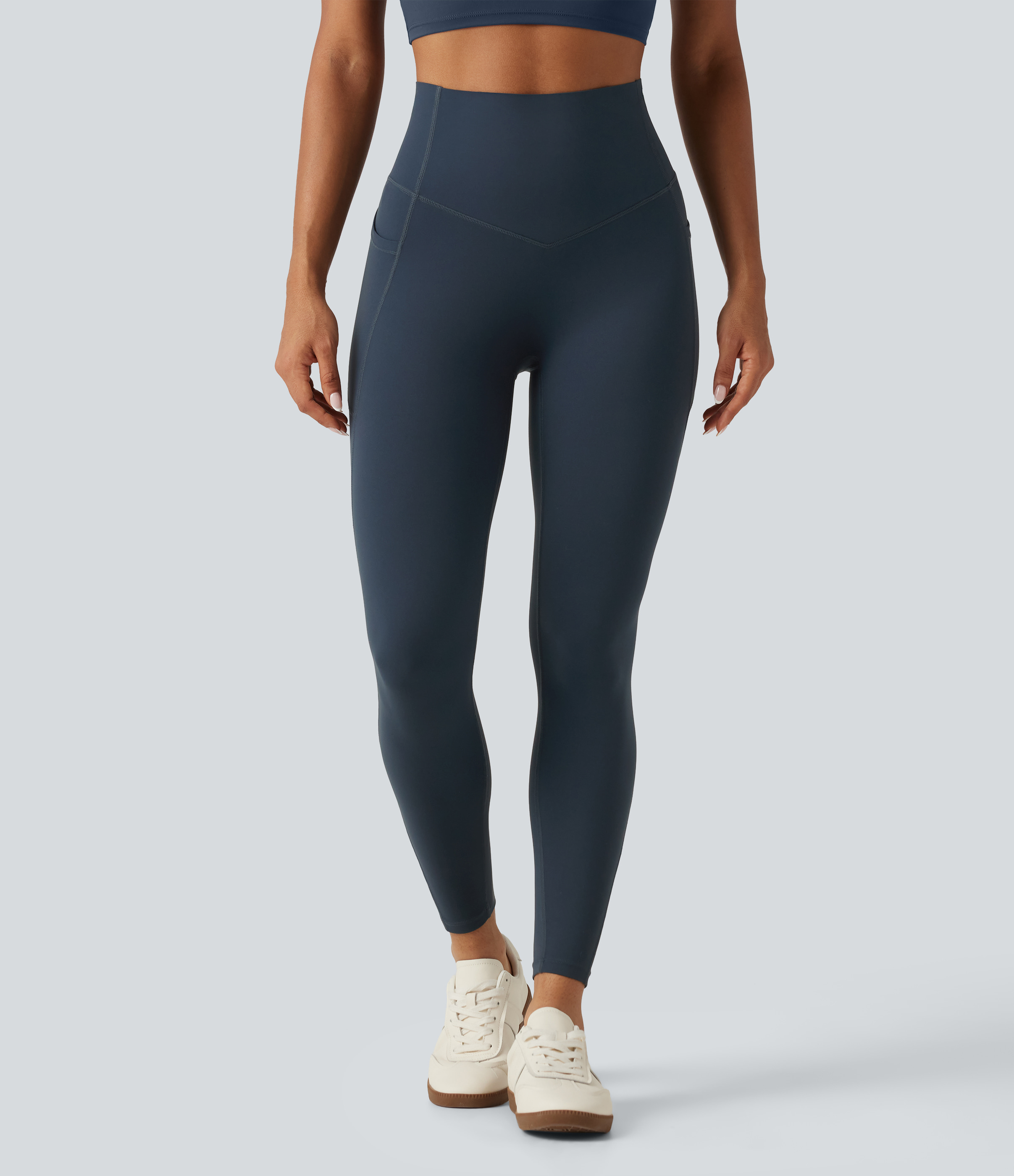 Carbon Halara UltraSculpt™ Curvy High Waisted Tummy Control Shaping Yoga Leggings with Pockets / 2