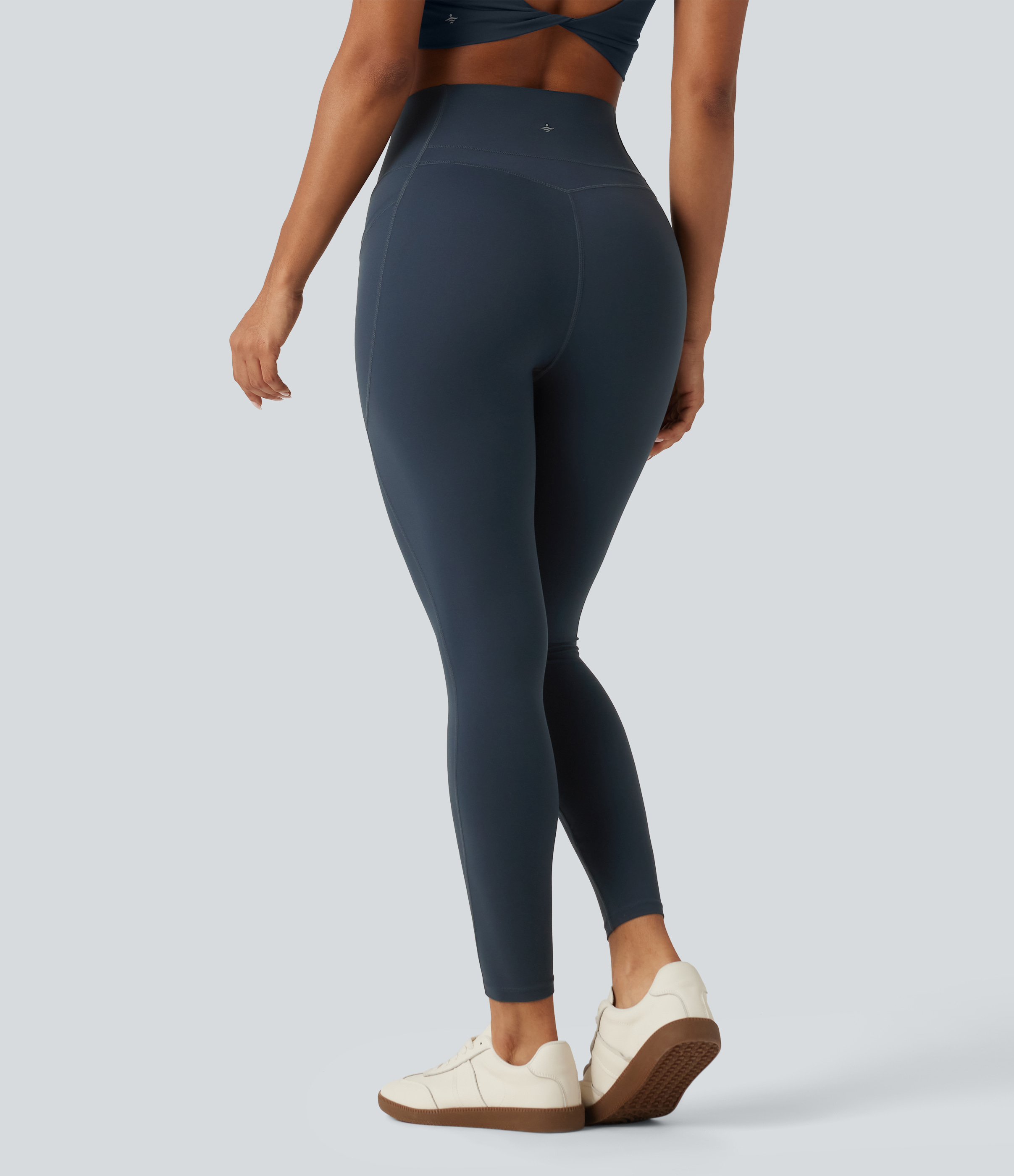 Halara UltraSculpt™ - Formende Yoga-Leggings mit hohem Bund, Seitentaschen und Bauchkontrolle - Curvy