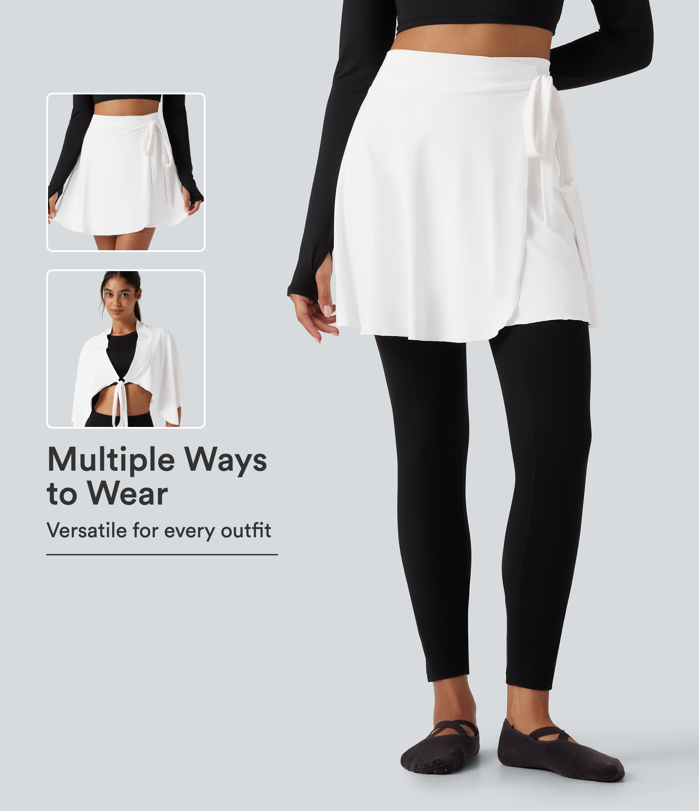 SoftlyZero™ High Waisted A-line Mini Dance Skirts