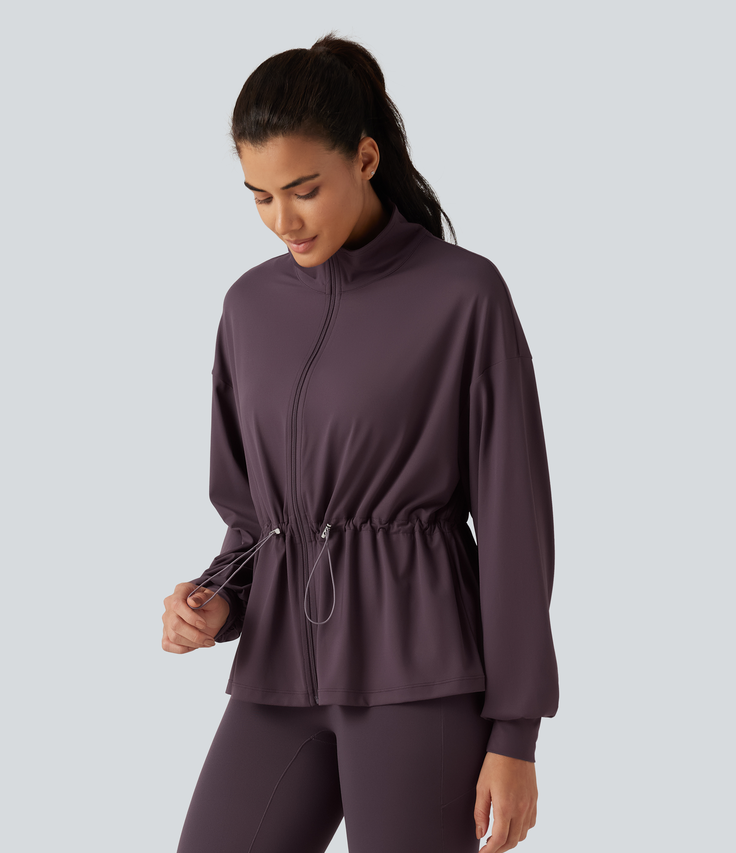 SoftlyZero™ High Neck Long Sleeve Yoga Jacket