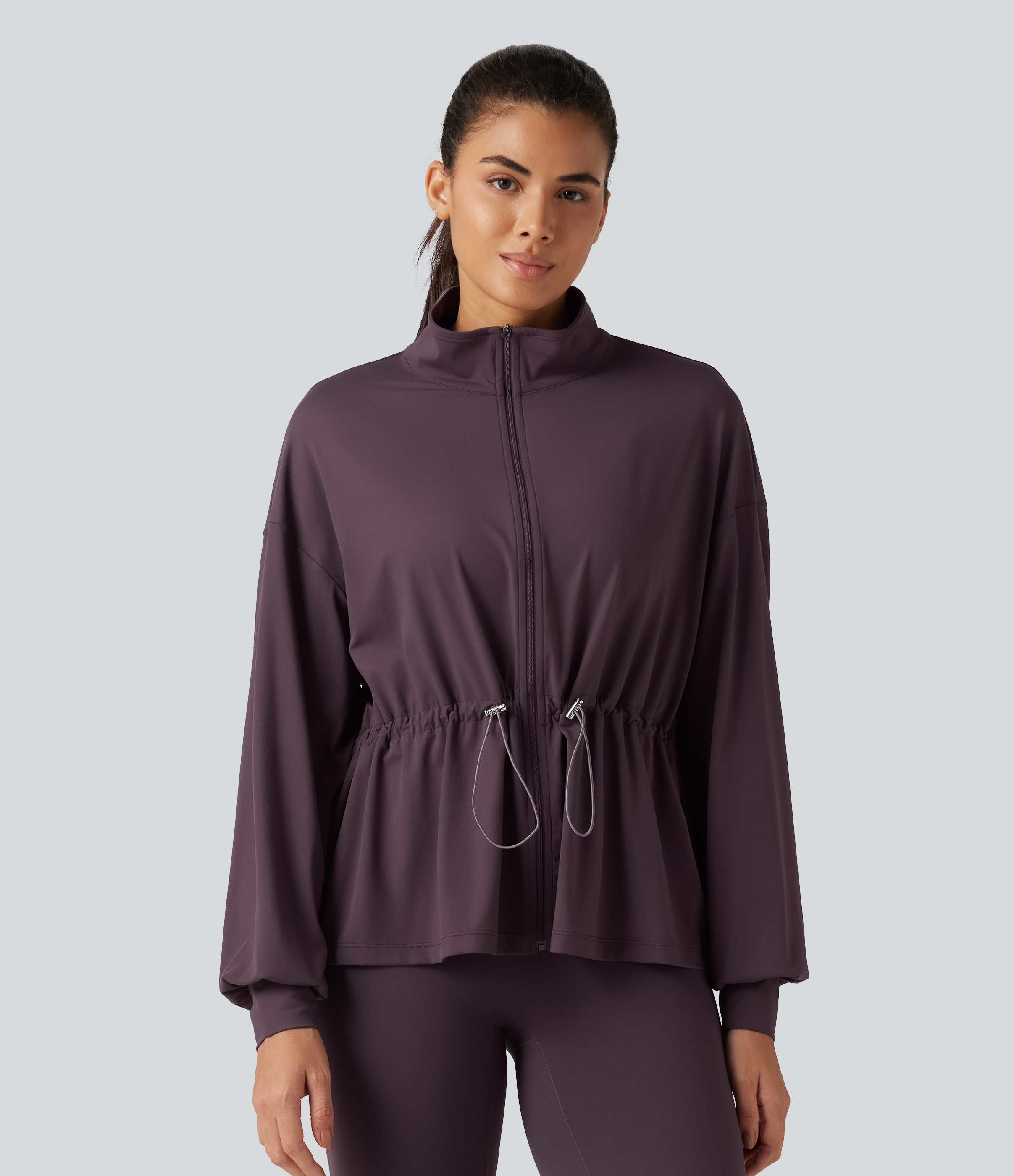 SoftlyZero™ High Neck Long Sleeve Yoga Jacket