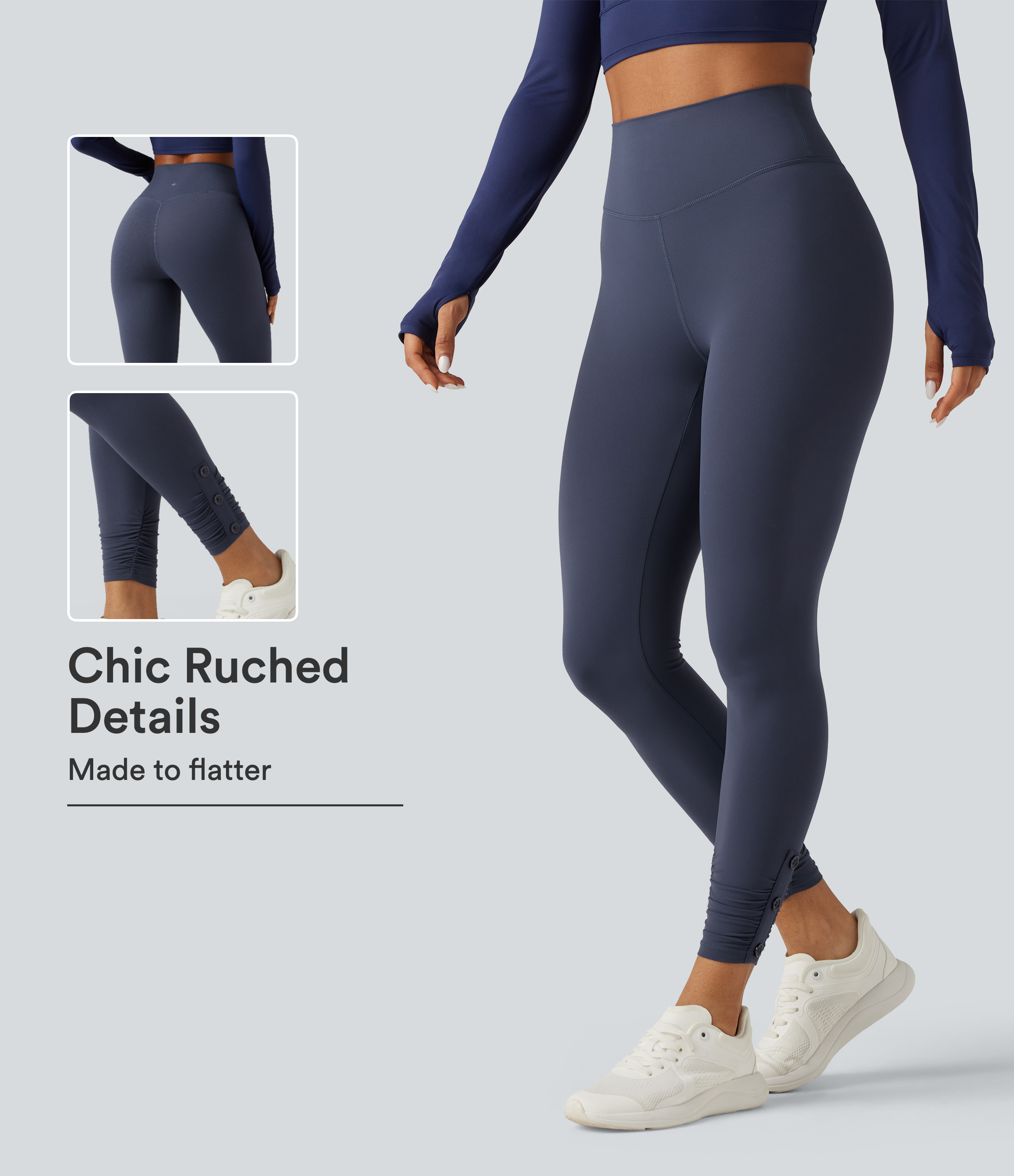 Halara UltraSculpt™ High Waisted Ruched Yoga Leggings