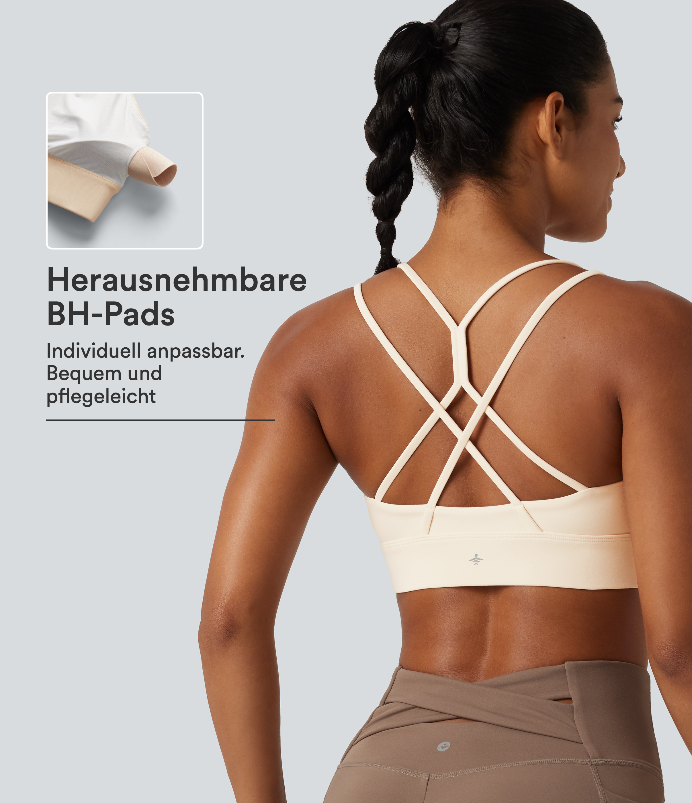 SoftlyZero™ Plush - Sport-BH mit leichtem Support und überkreuztem Design