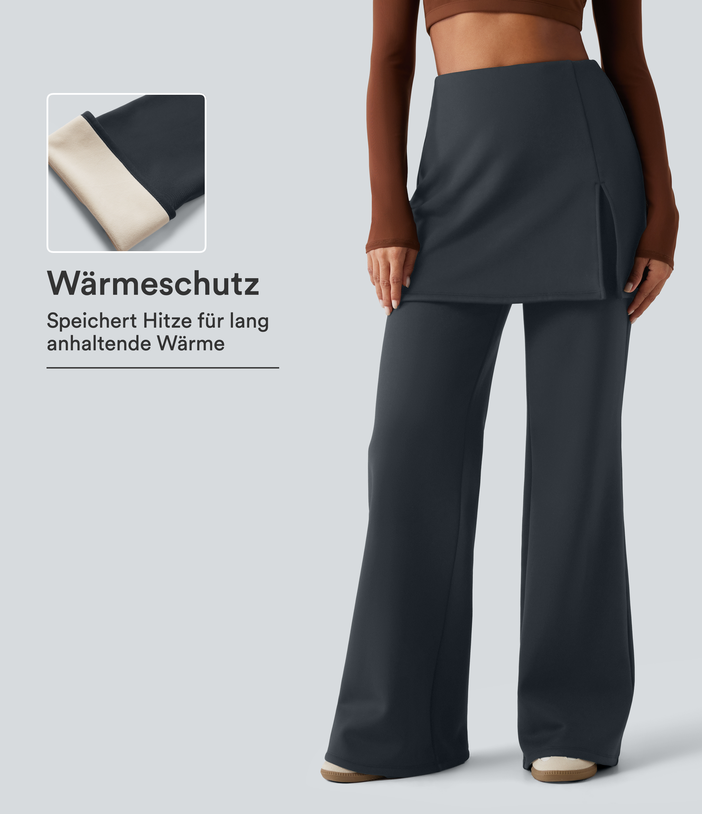 Halara UltraSculpt™ Extra Heat - Ausgestellte Yoga-Leggings mit hohem Bund