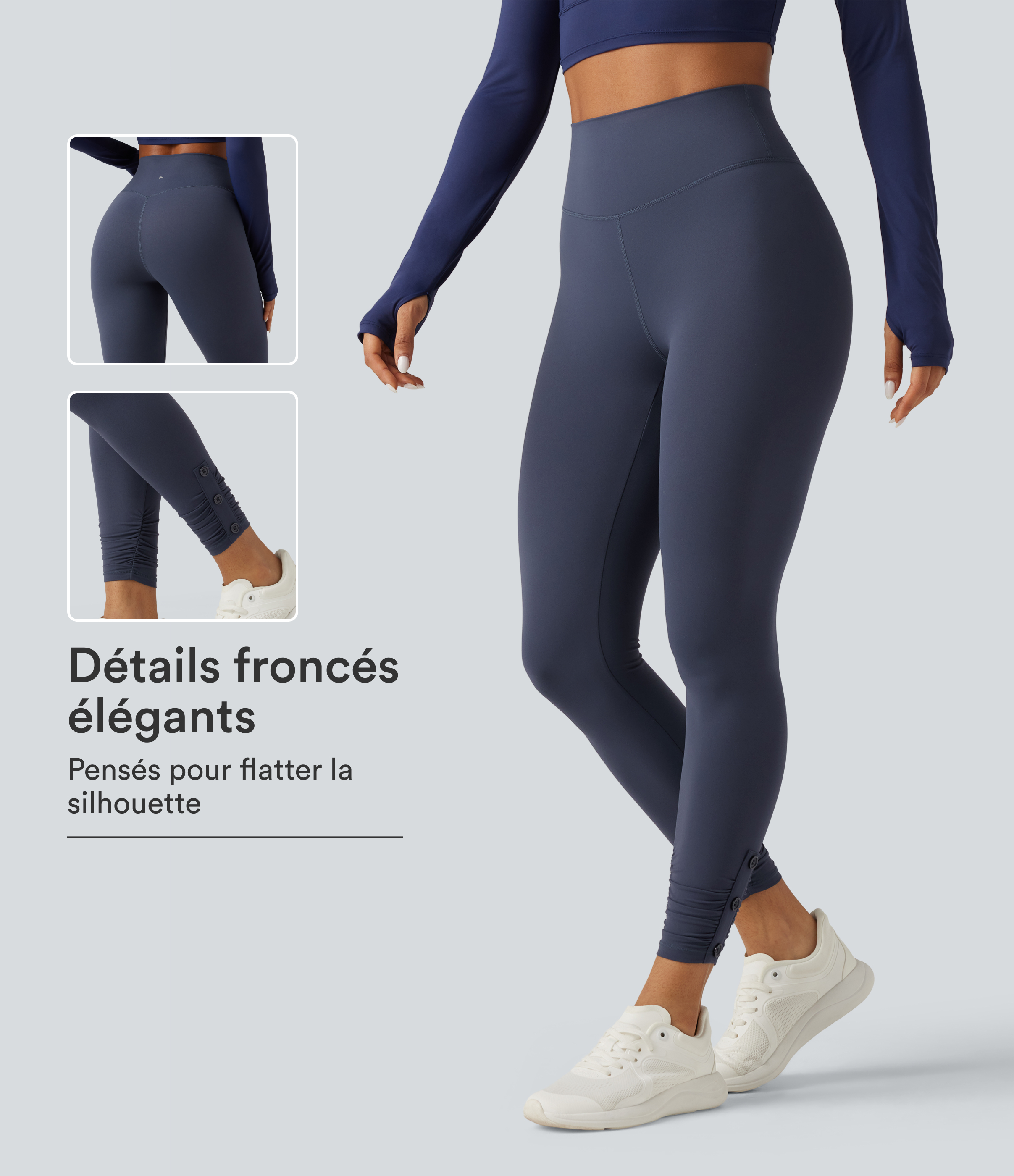 Legging de yoga Halara UltraSculpt™ taille haute à fronces