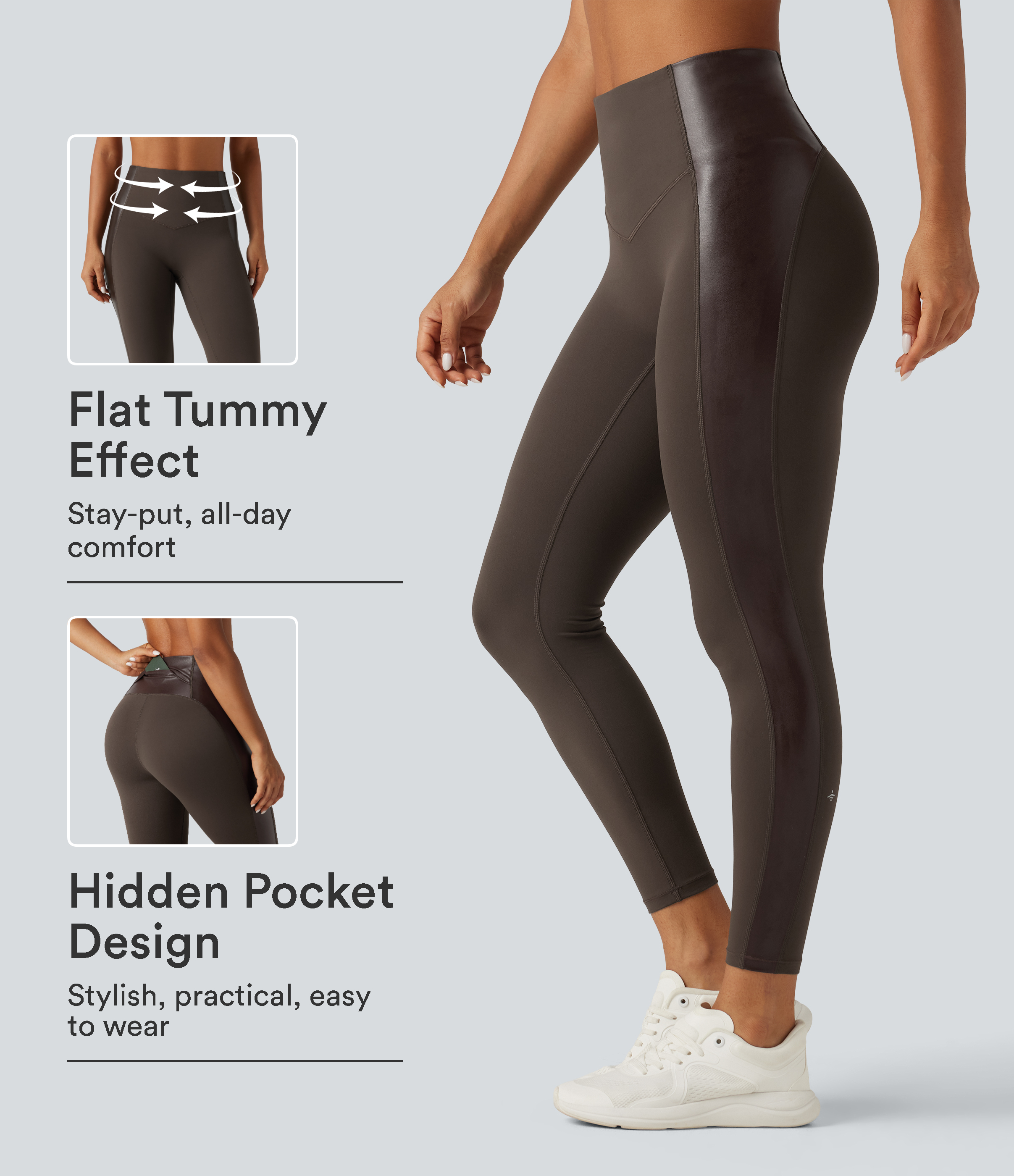 Halara UltraSculpt™ High Waisted Tummy Control Yoga Leggings with Pocket
