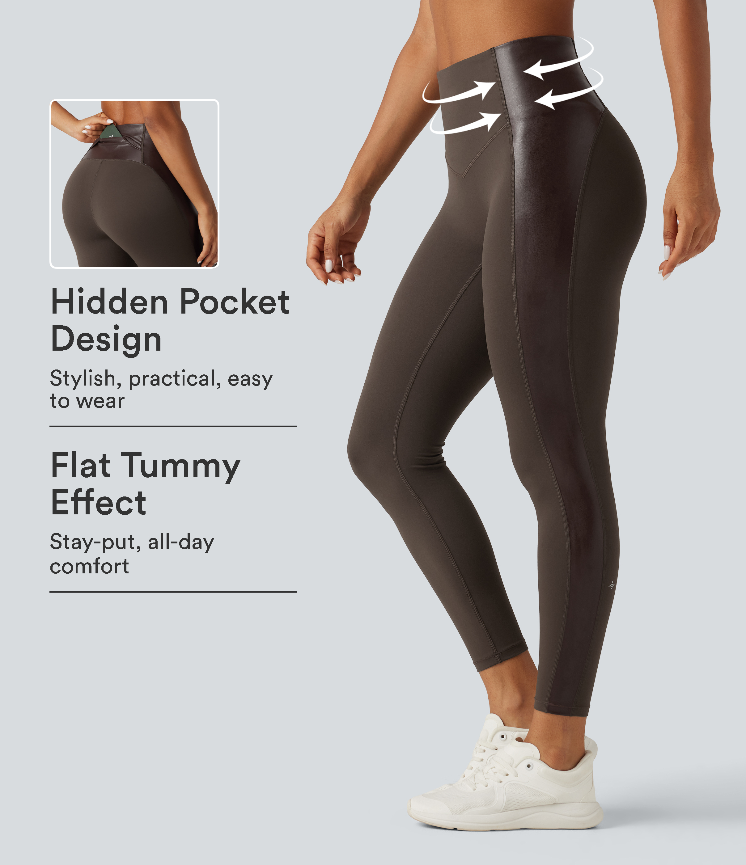 Halara UltraSculpt™ High Waisted Tummy Control Yoga Leggings with Pocket