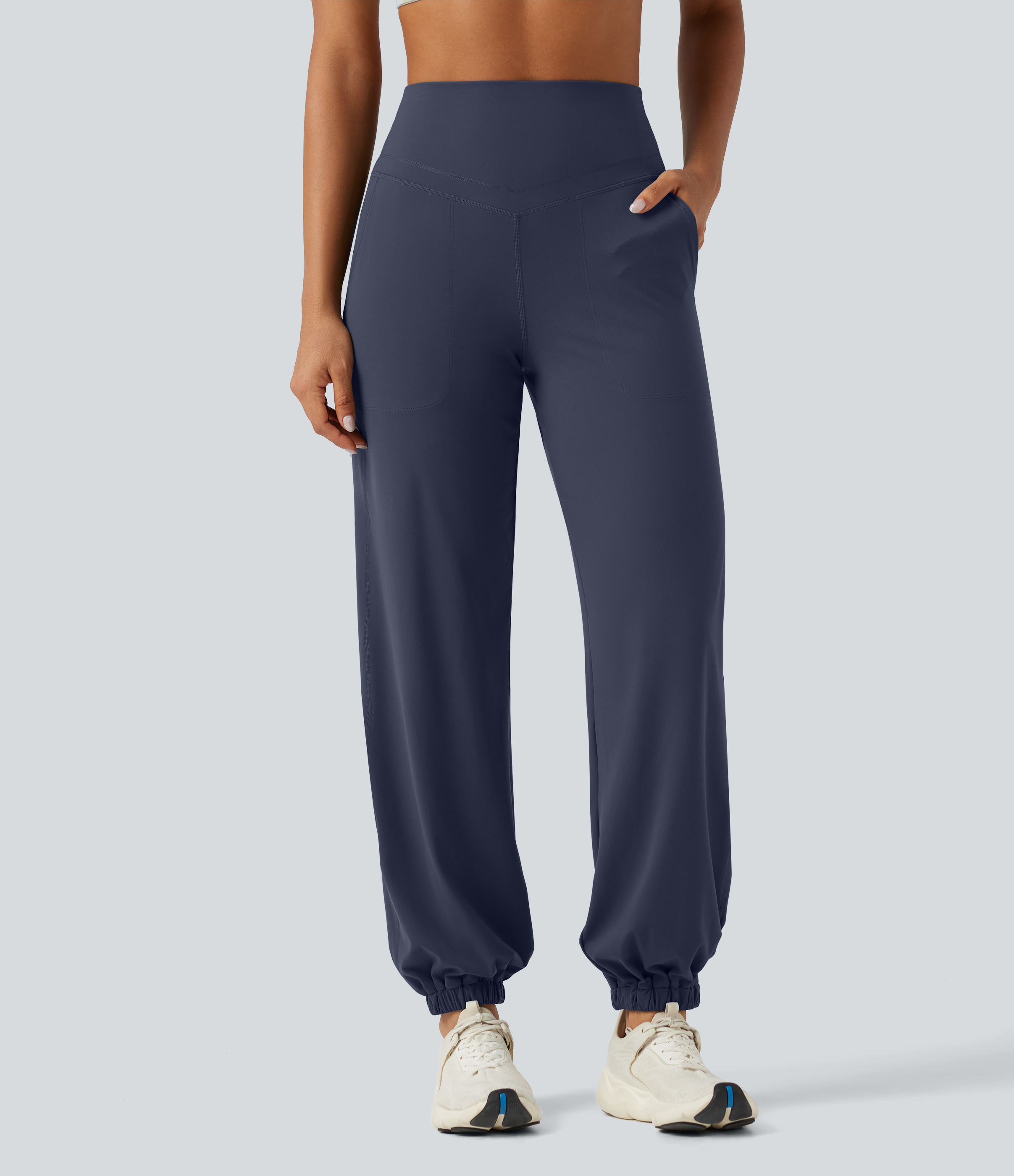 Halara UltraSculpt™ High Waisted Tummy Control Tapered Yoga Joggers with Pockets