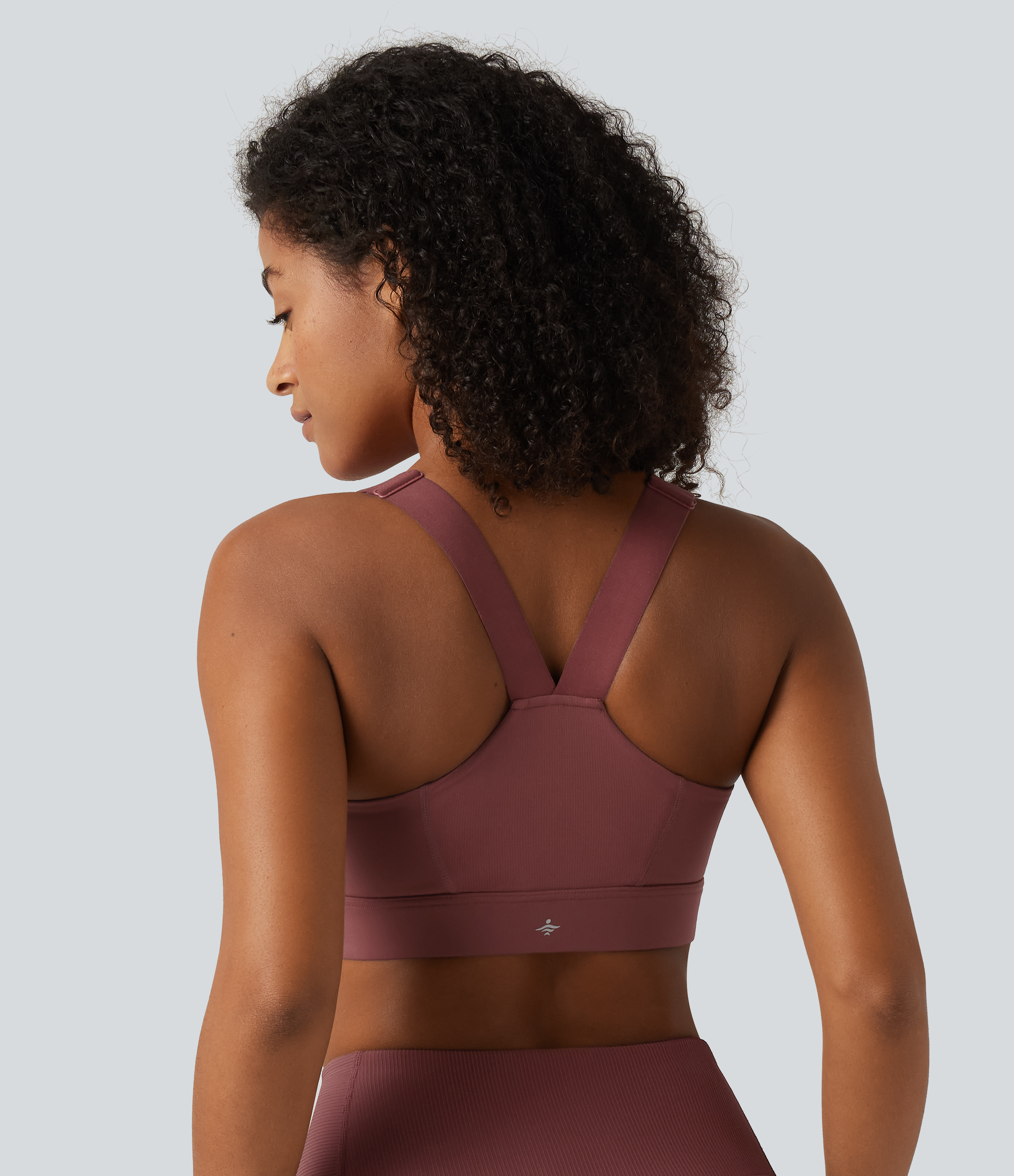 Sable High Support U Neck Adjustable Straps Training Sports Bra with Non-Removable Pad  / 2