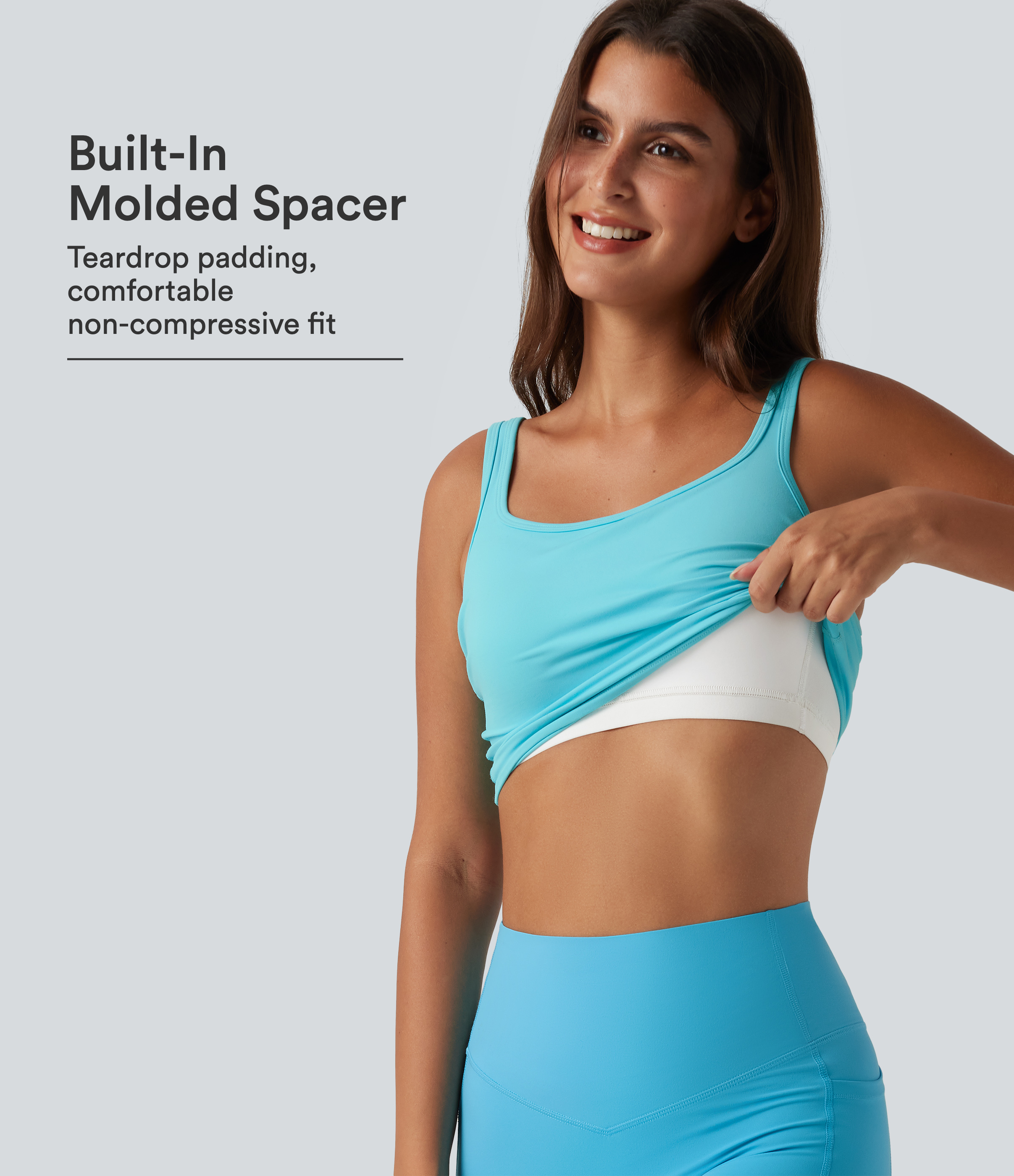 SoftlyZero™ Plush Low Support Molded Spacer Workout Sports Bra