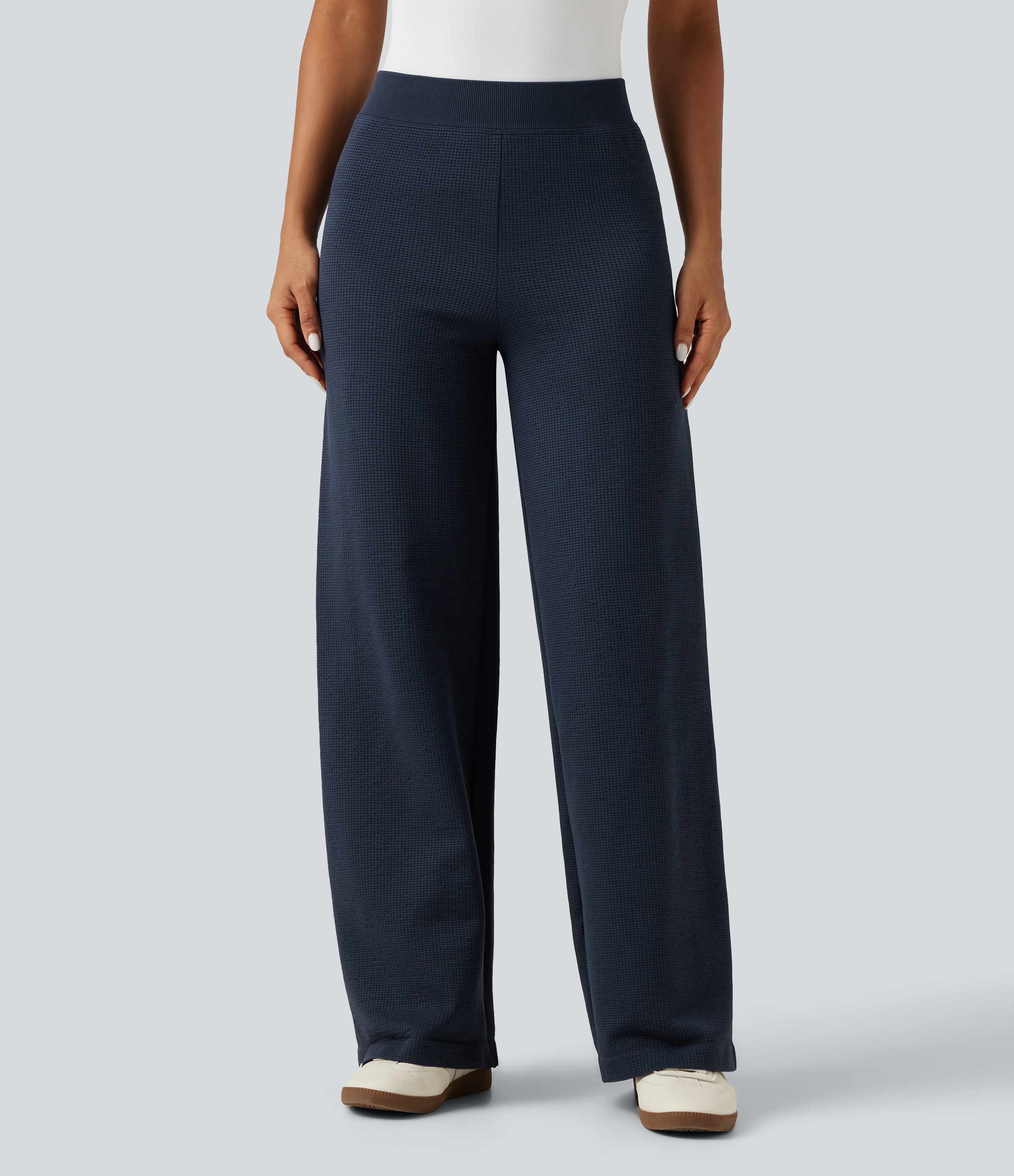 OneForm Seamless Flow Mid Rise Wide Leg Casual Pants