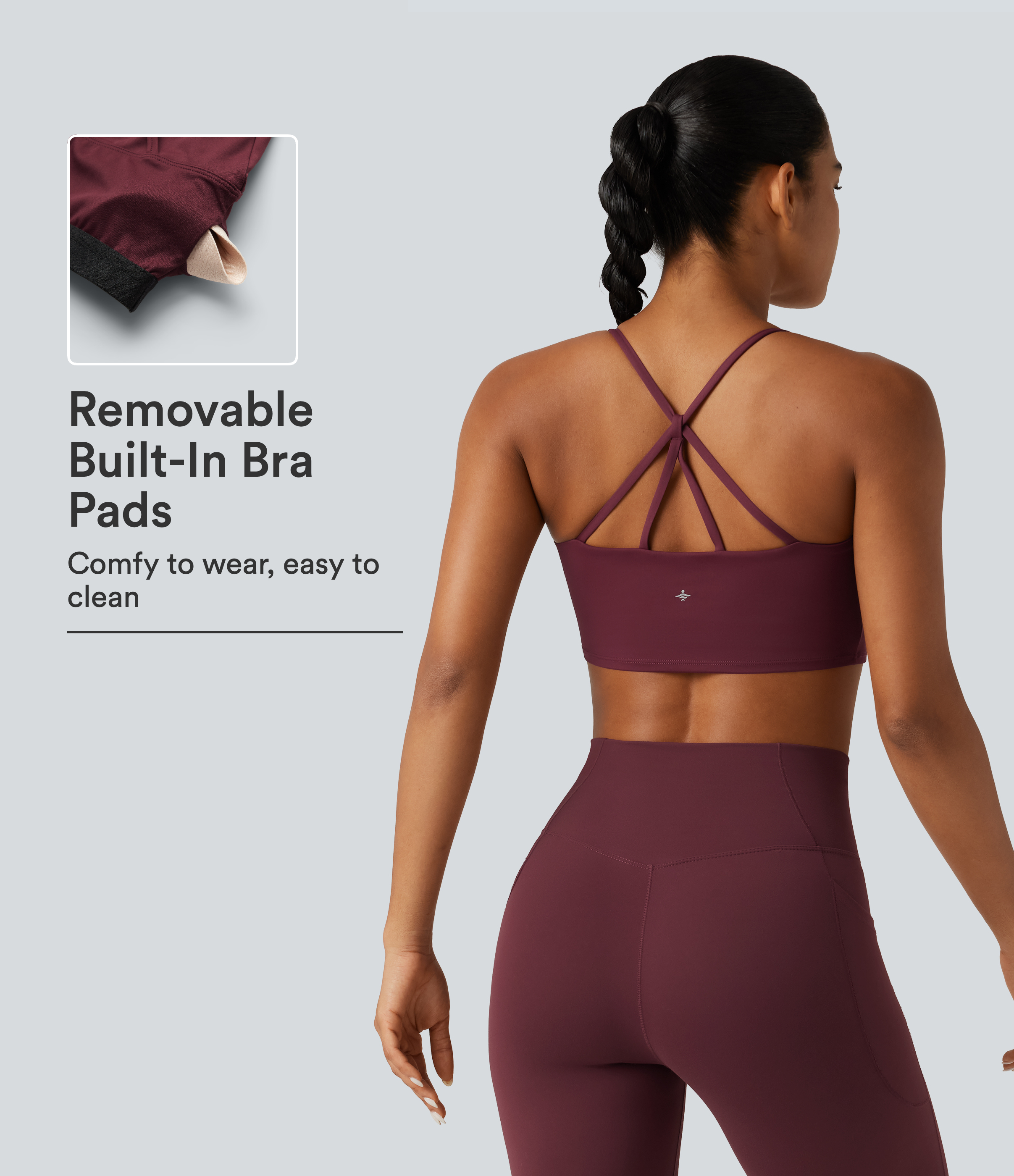 SoftlyZero™ Airy Scoop Neck Built-in Bra InstantCool Cropped Yoga Tank Top