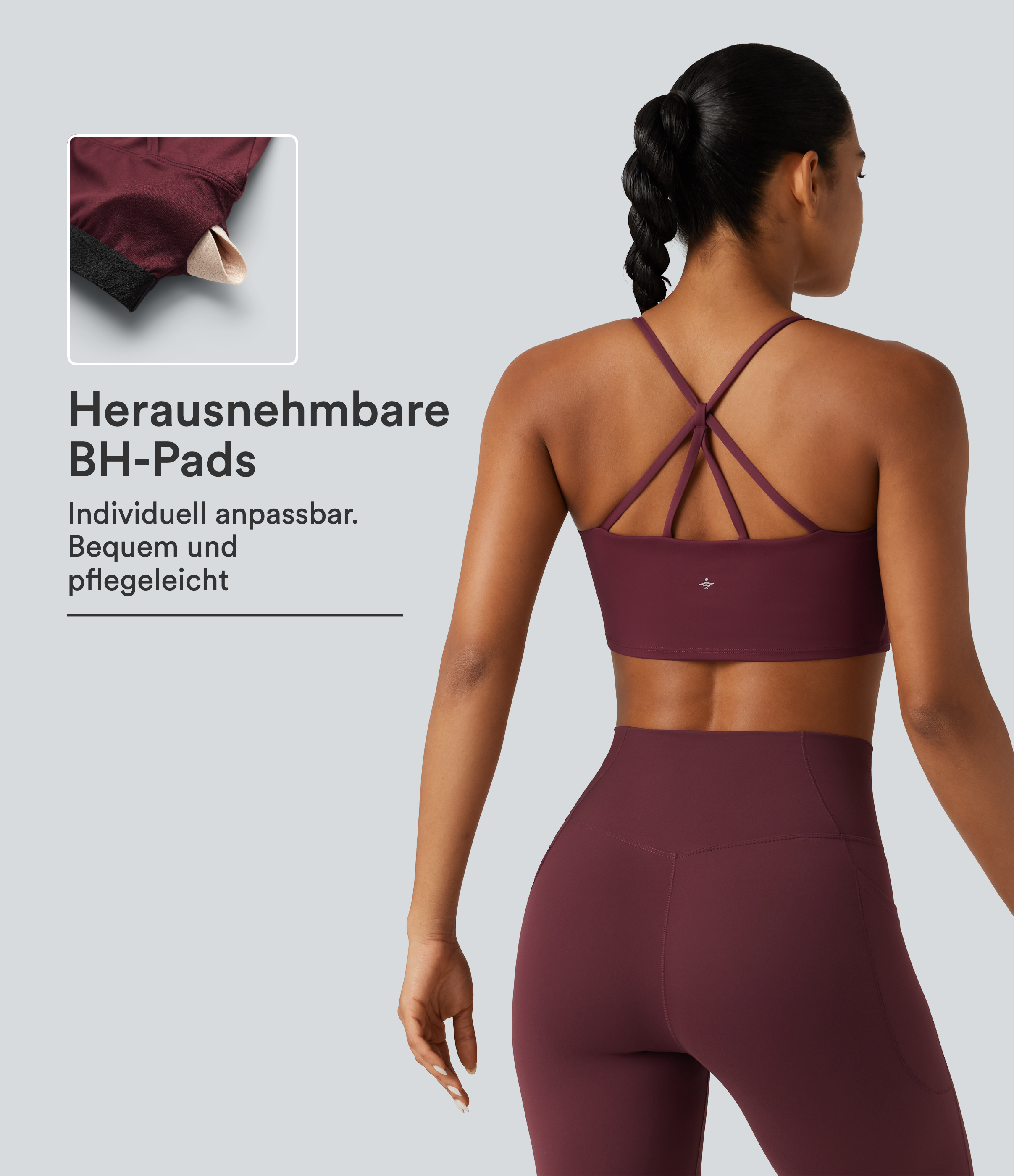Softlyzero™ Airy - Verkürztes Yoga-Tanktop mit Rundhalsausschnitt, integriertem BH und InstantCool