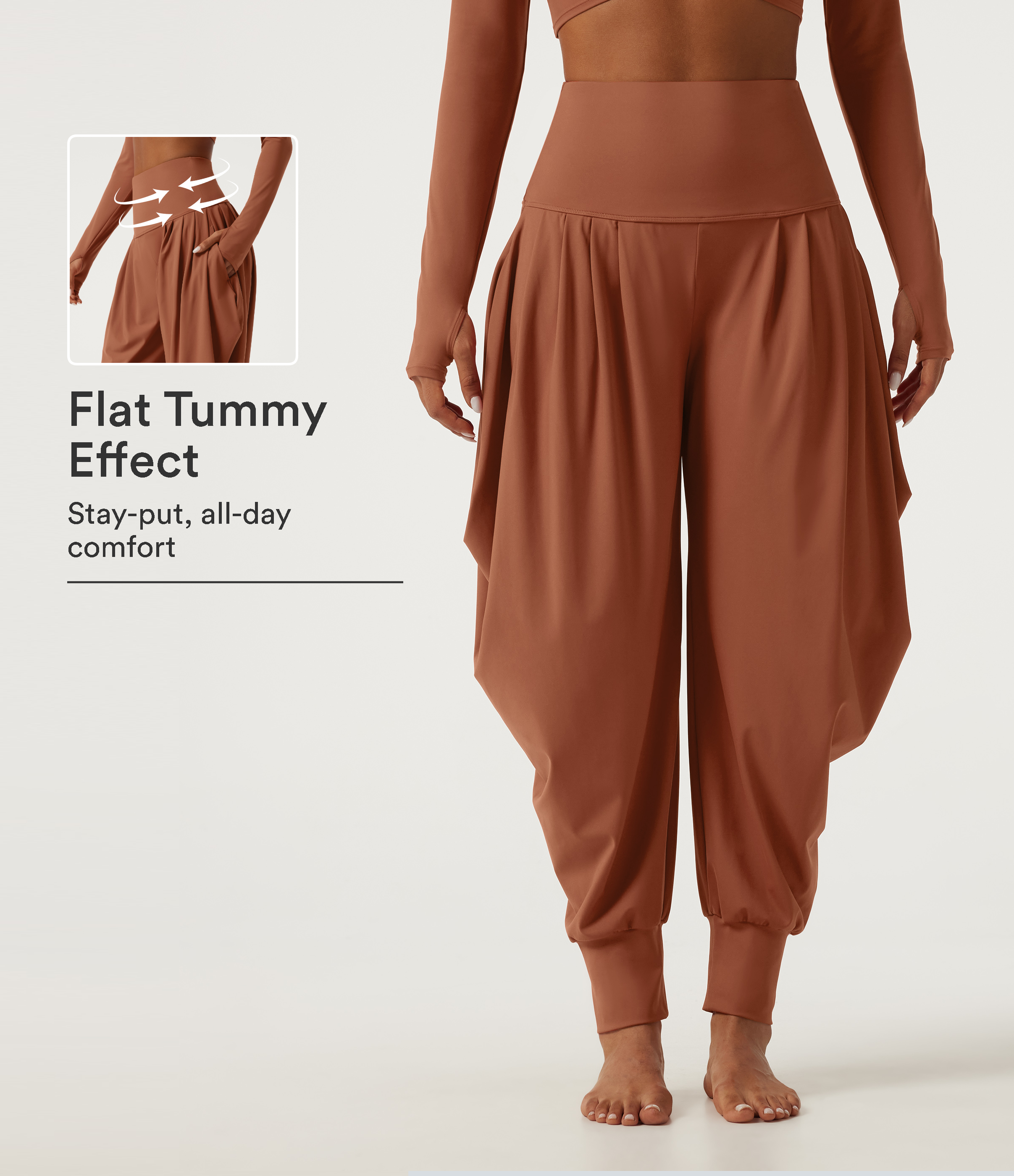 SoftlyZero™ Airy High Waisted Stacked InstantCool Dance Joggers with Pockets
