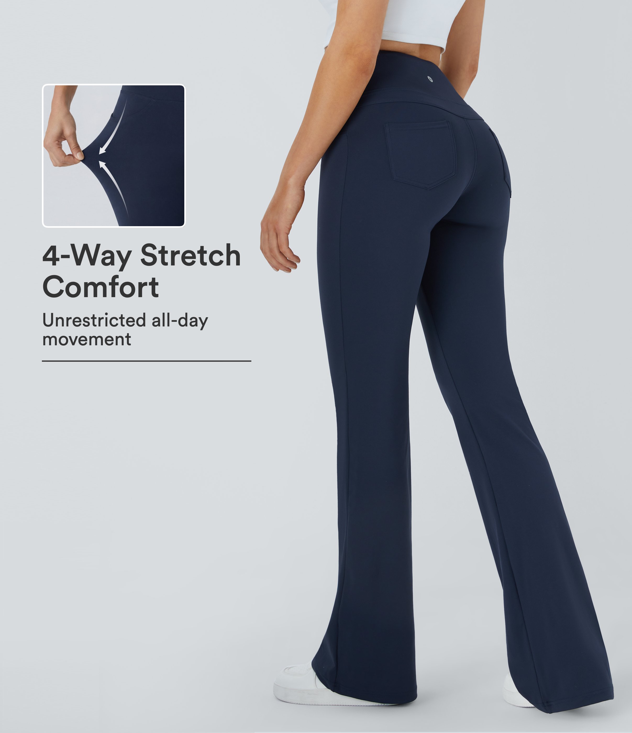 High Waisted Pocket Flare Yoga Leggings