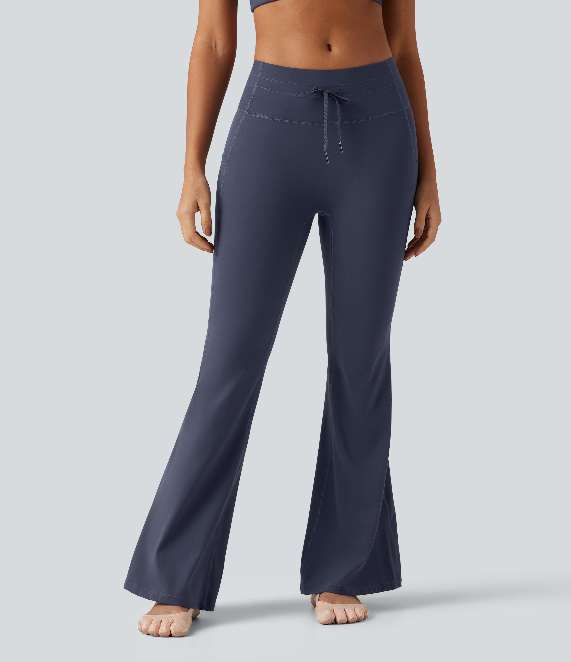 Halara UltraSculpt™ Low Rise Drawstring Bootcut Yoga Leggings with Pockets