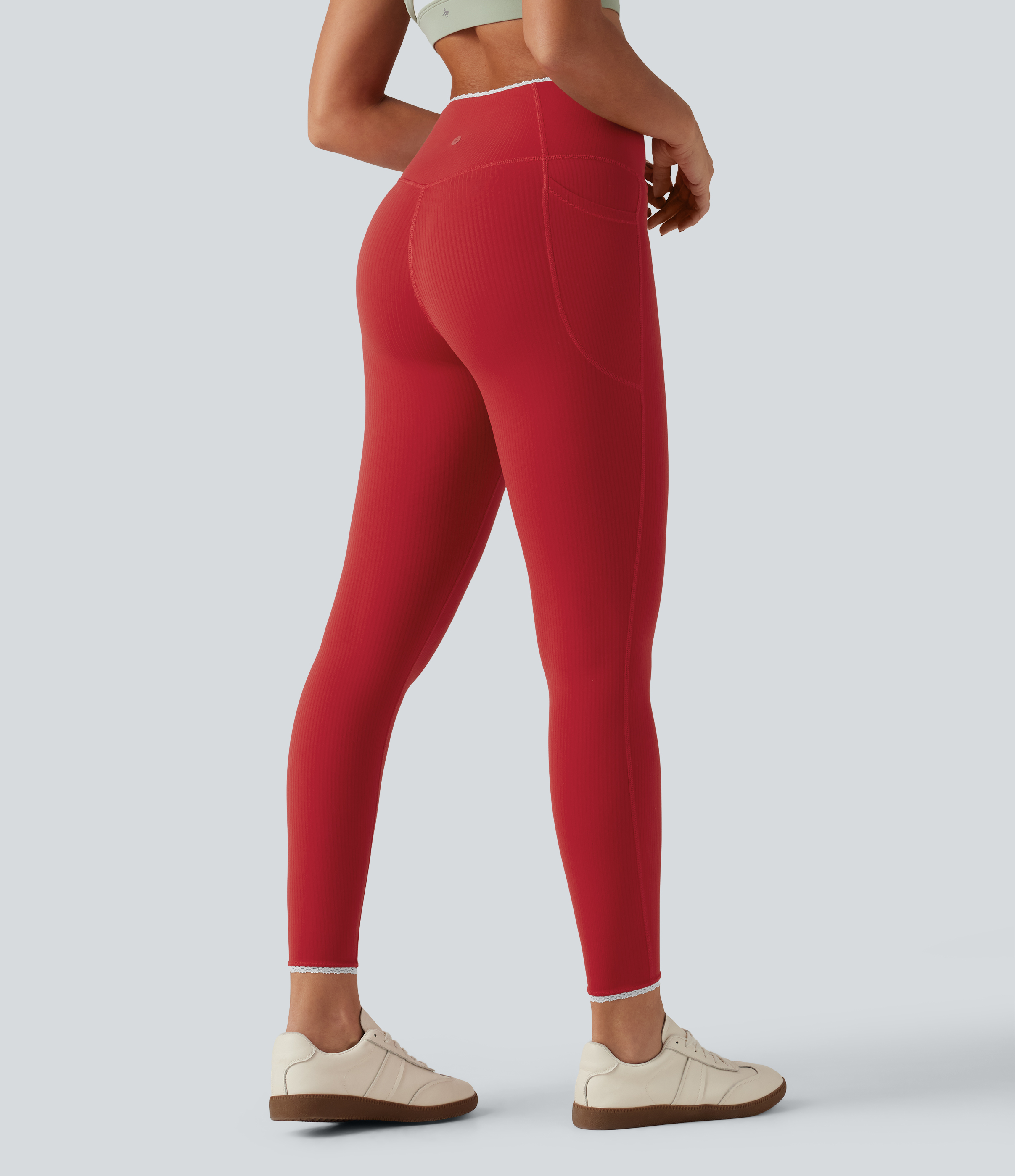 Salsa Halara UltraSculpt™ High Waisted Crossover Color Block Yoga Leggings with Pockets / 2